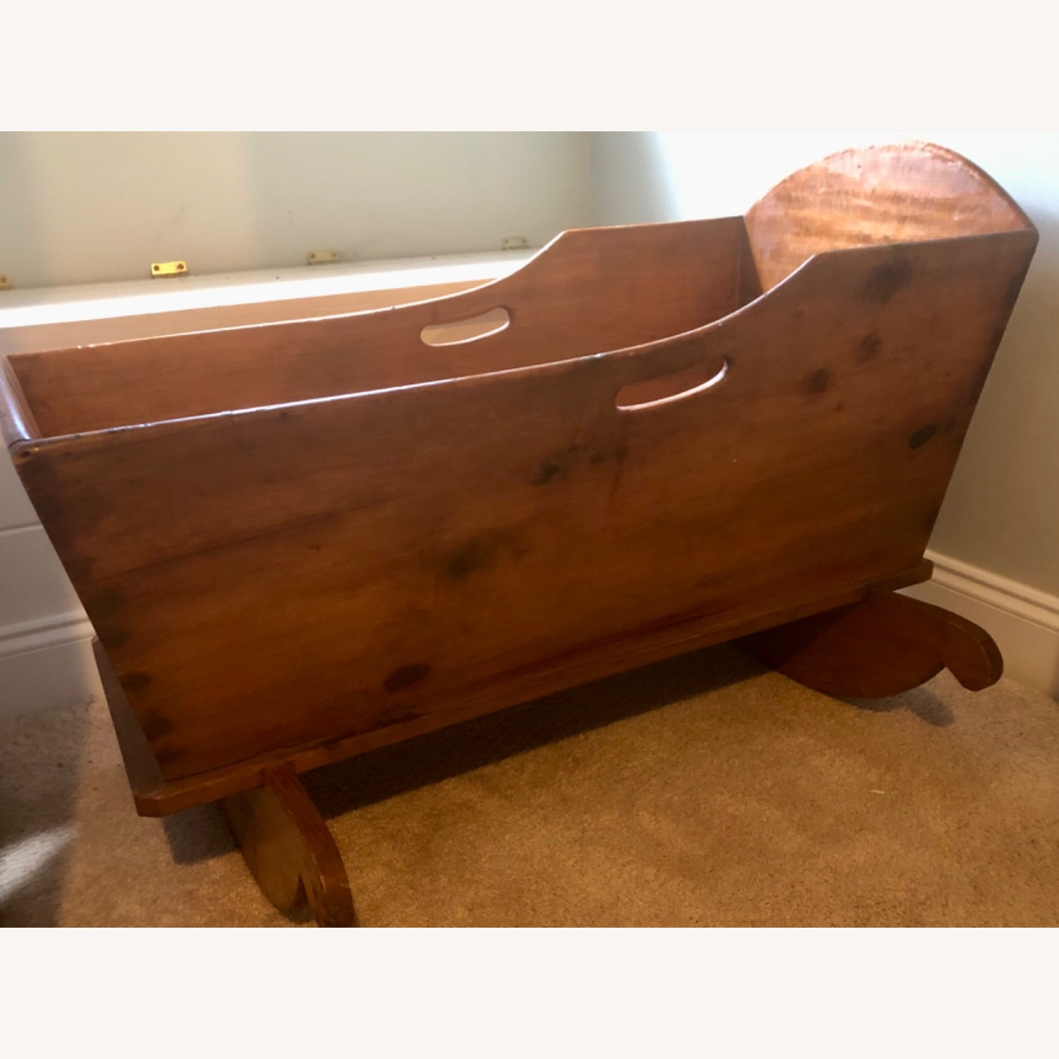 Antique Cherry Cradle from Kentucky - image-3