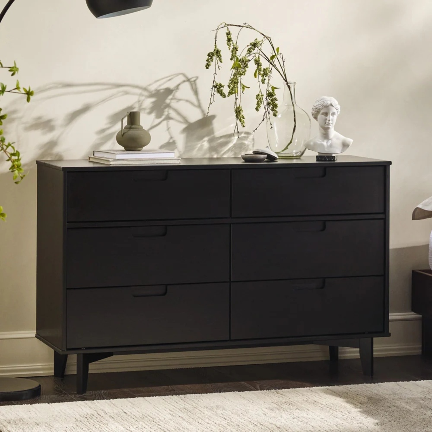 Sloane Black Solid Wood Dresser - image-0