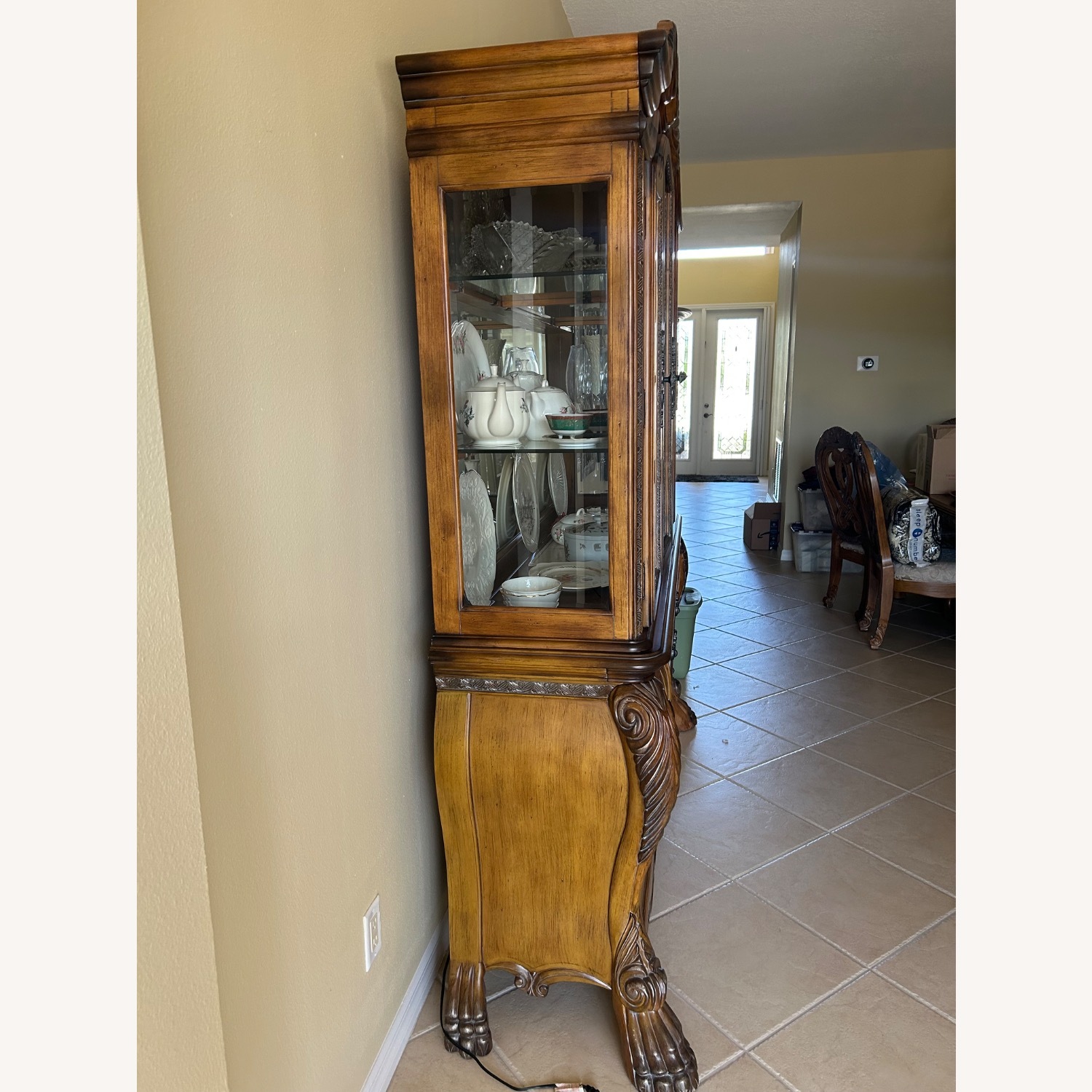 Michael Amini Dining Room Breakfront - image-1