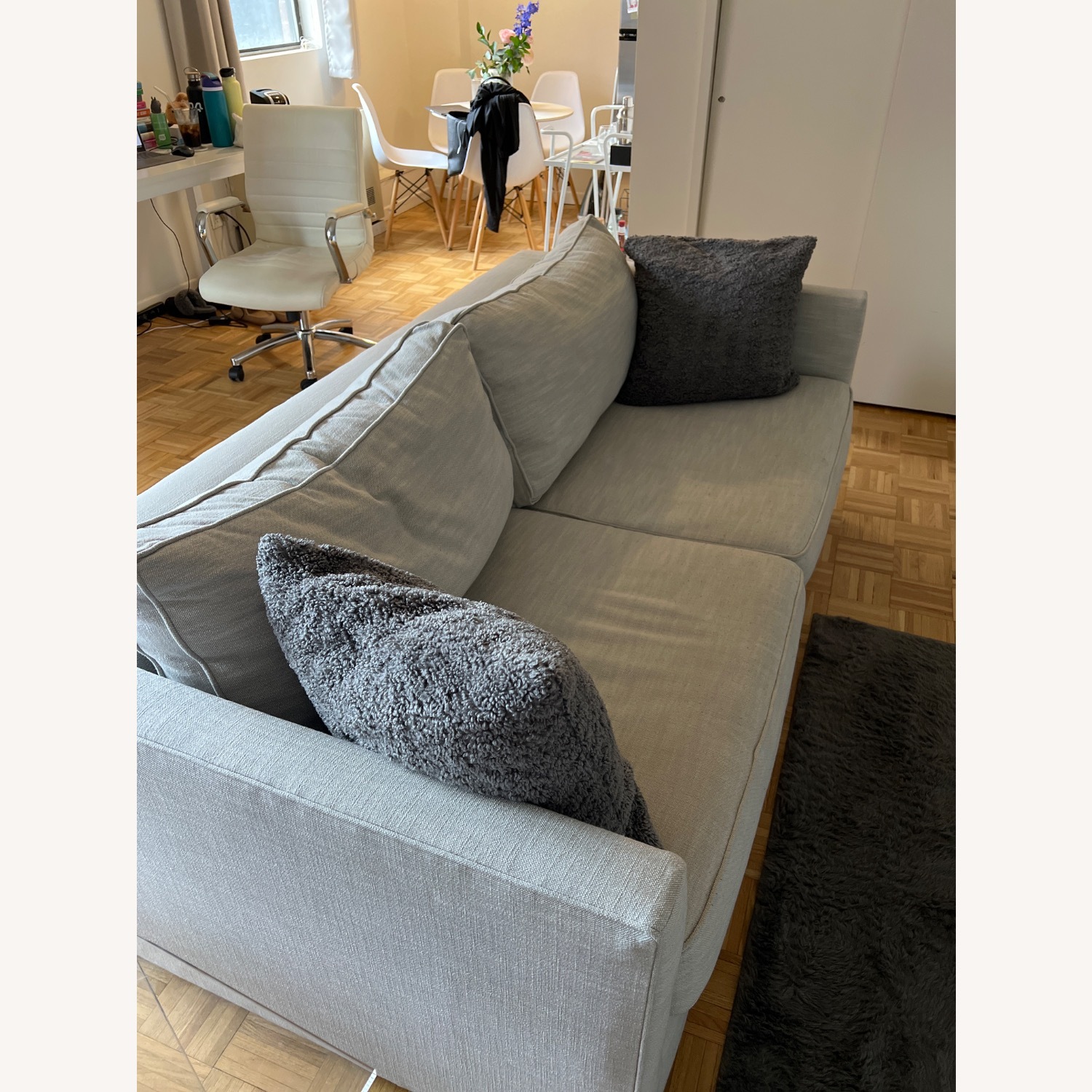 West Elm Frost Gray 76” Harris Sofa - image-3