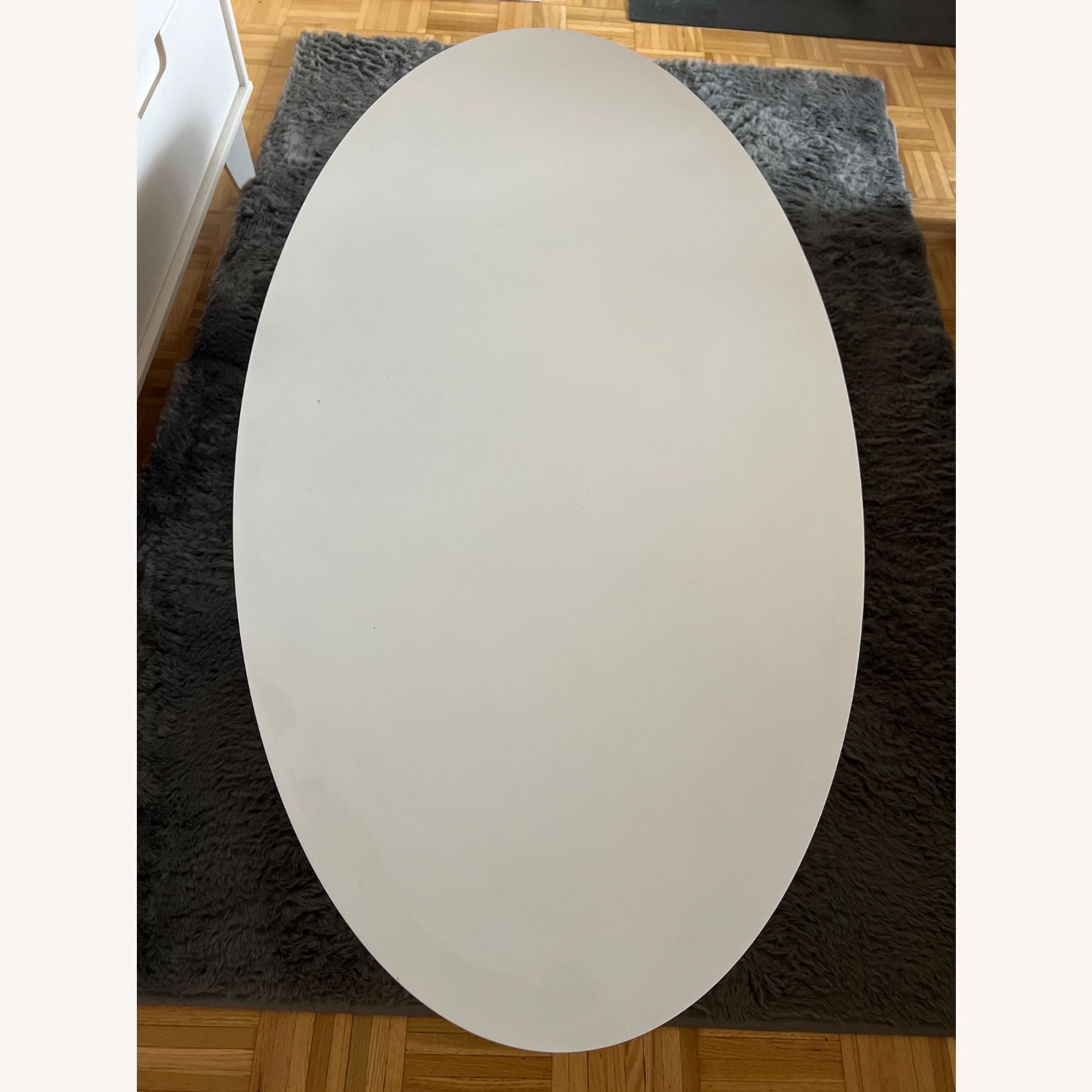 Article Halden Alpine White Oval Coffee Table - image-1