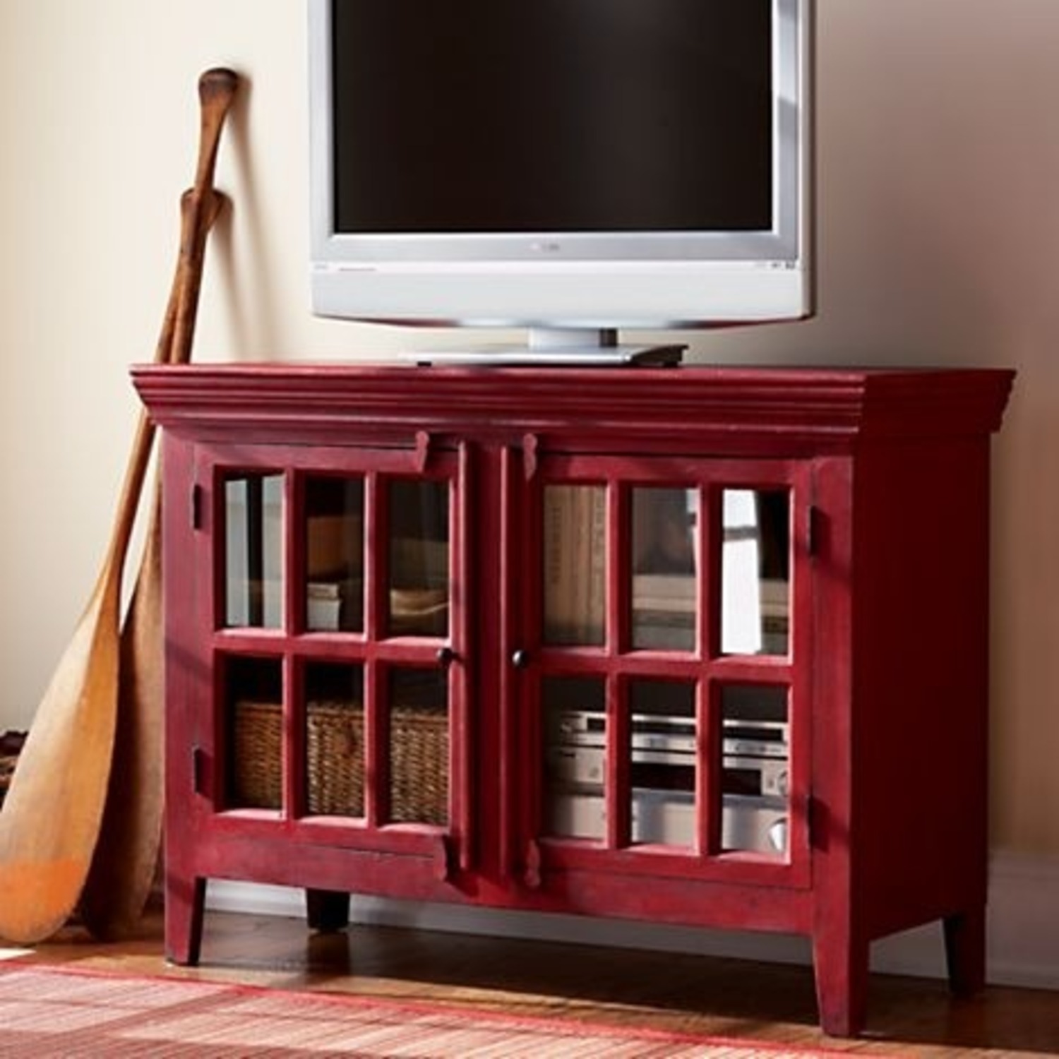 Crate & Barrel Rojo Media Cabinet - image-3