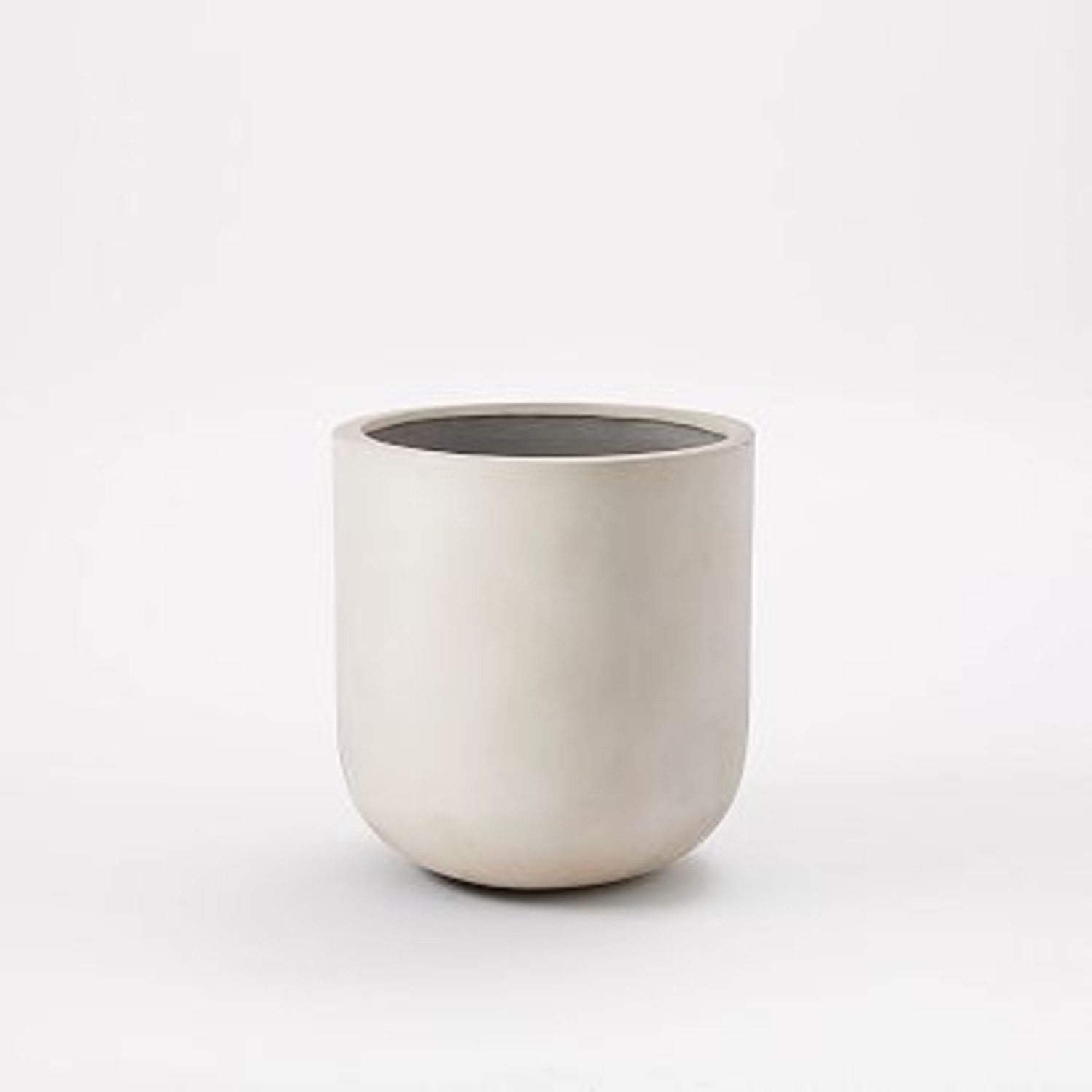 West Elm Radius Planter with Faux Fan Palm Tree - image-4