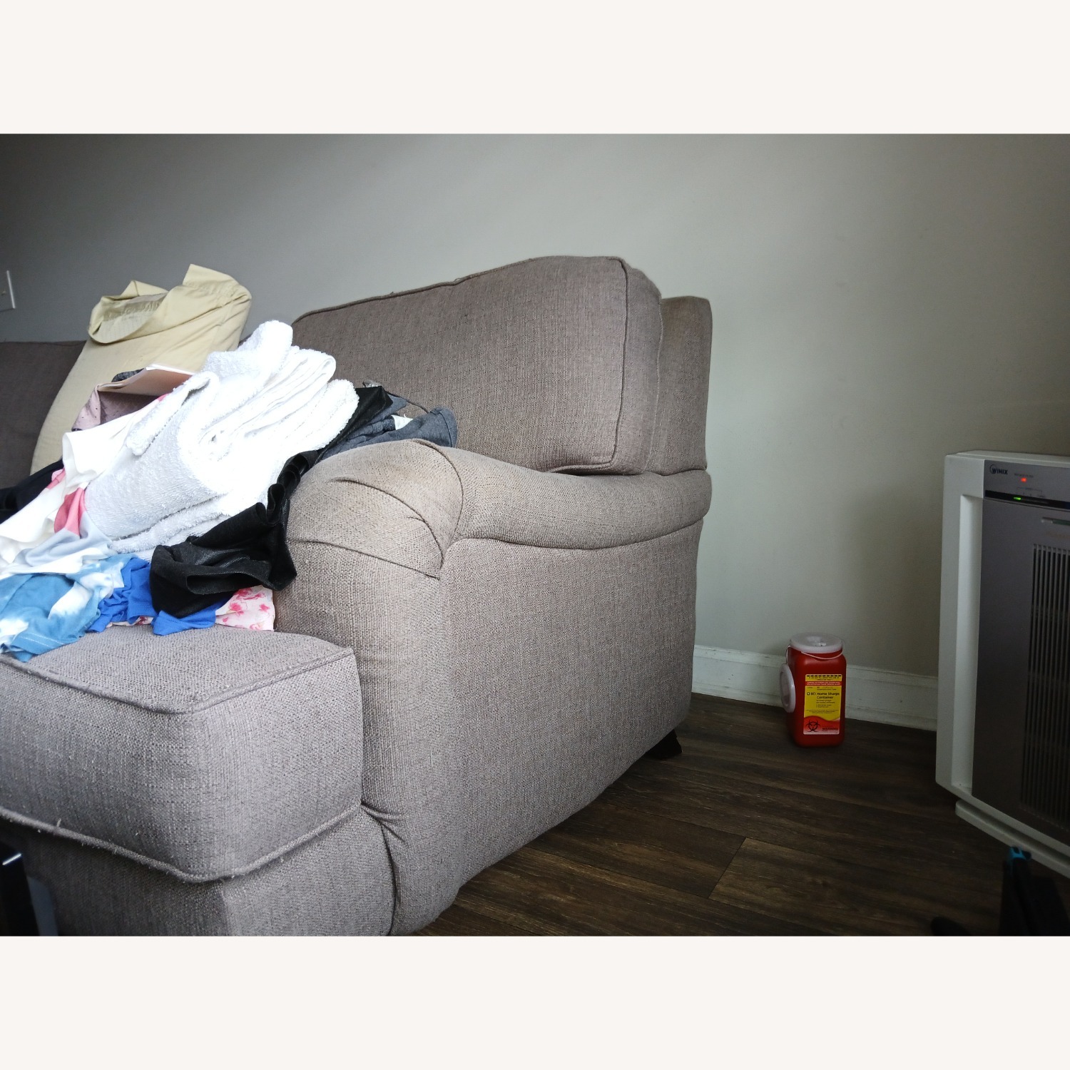 Grey Comfy Couch - image-2