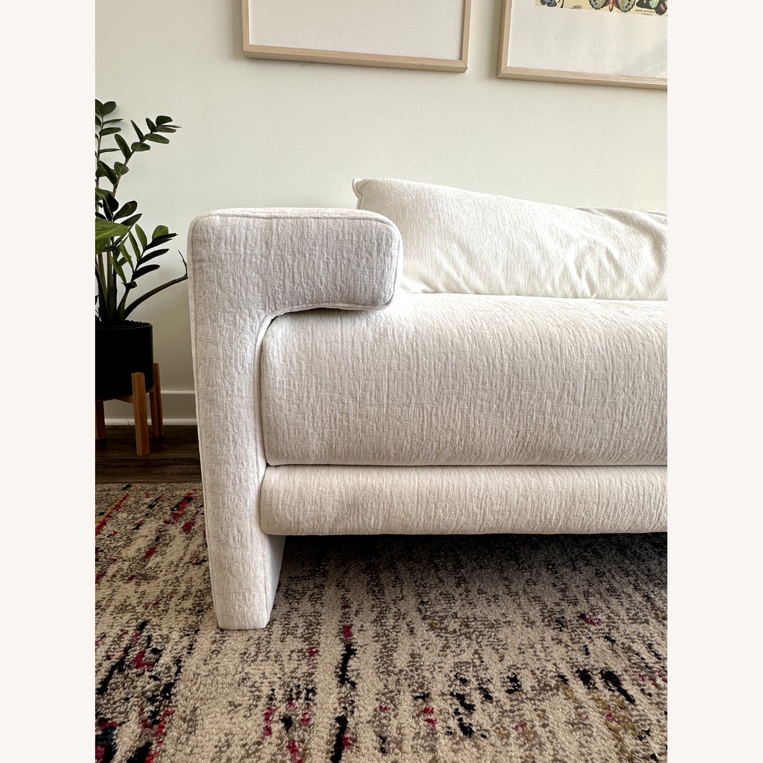 CB2 Camden 81" White Sofa - image-3