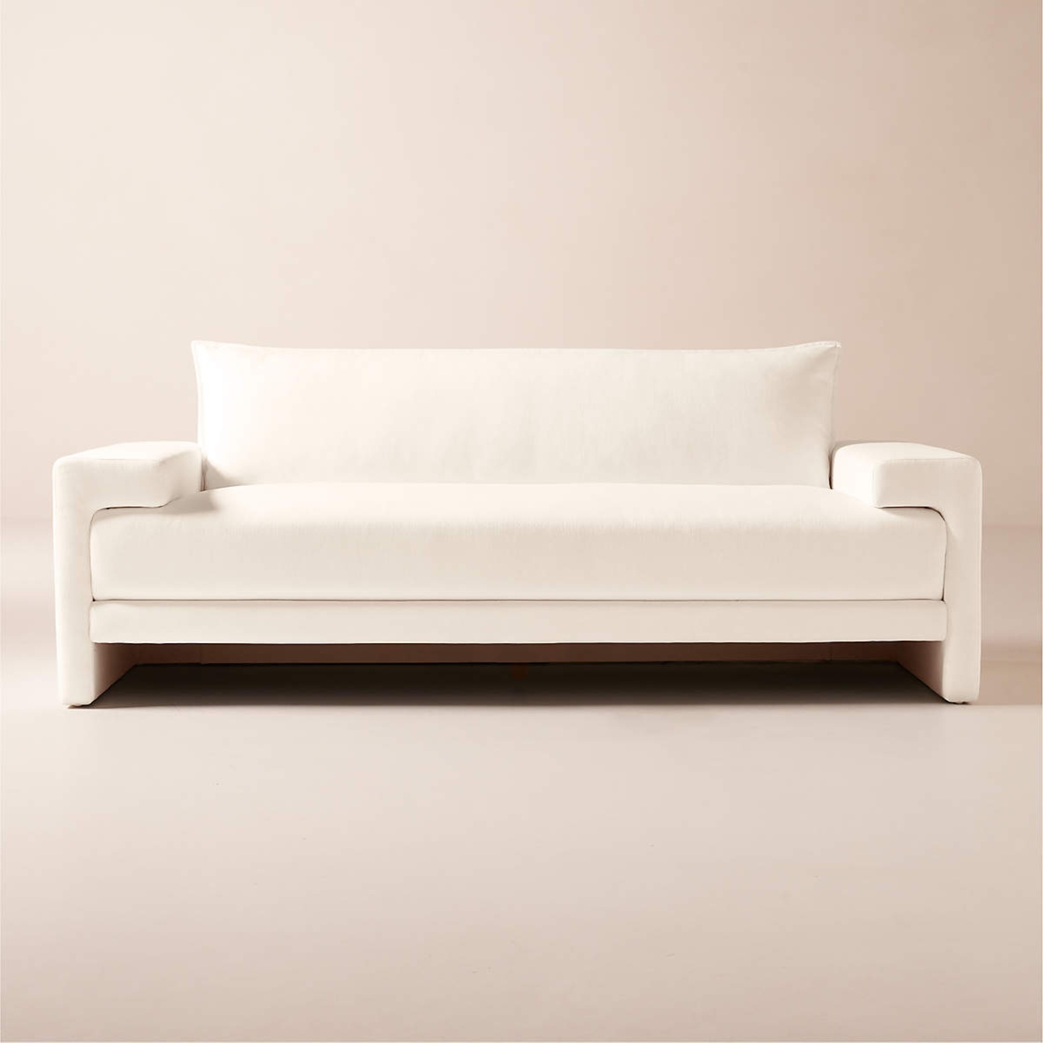 CB2 Camden 81" White Sofa - image-7