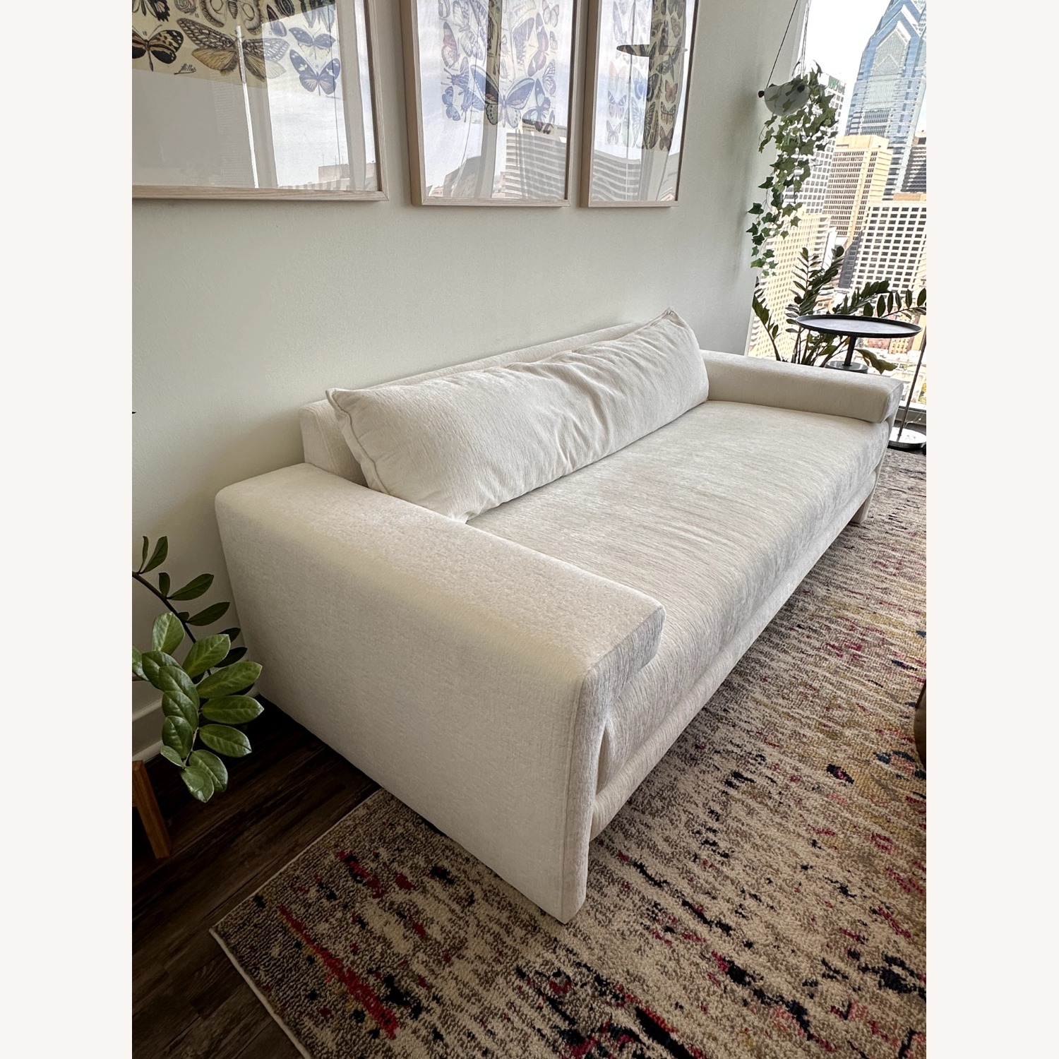 CB2 Camden 81" White Sofa - image-2