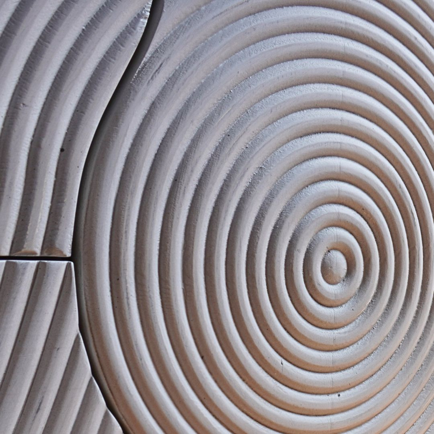 Modern Wooden Engraved Credenza Sideboard - image-1