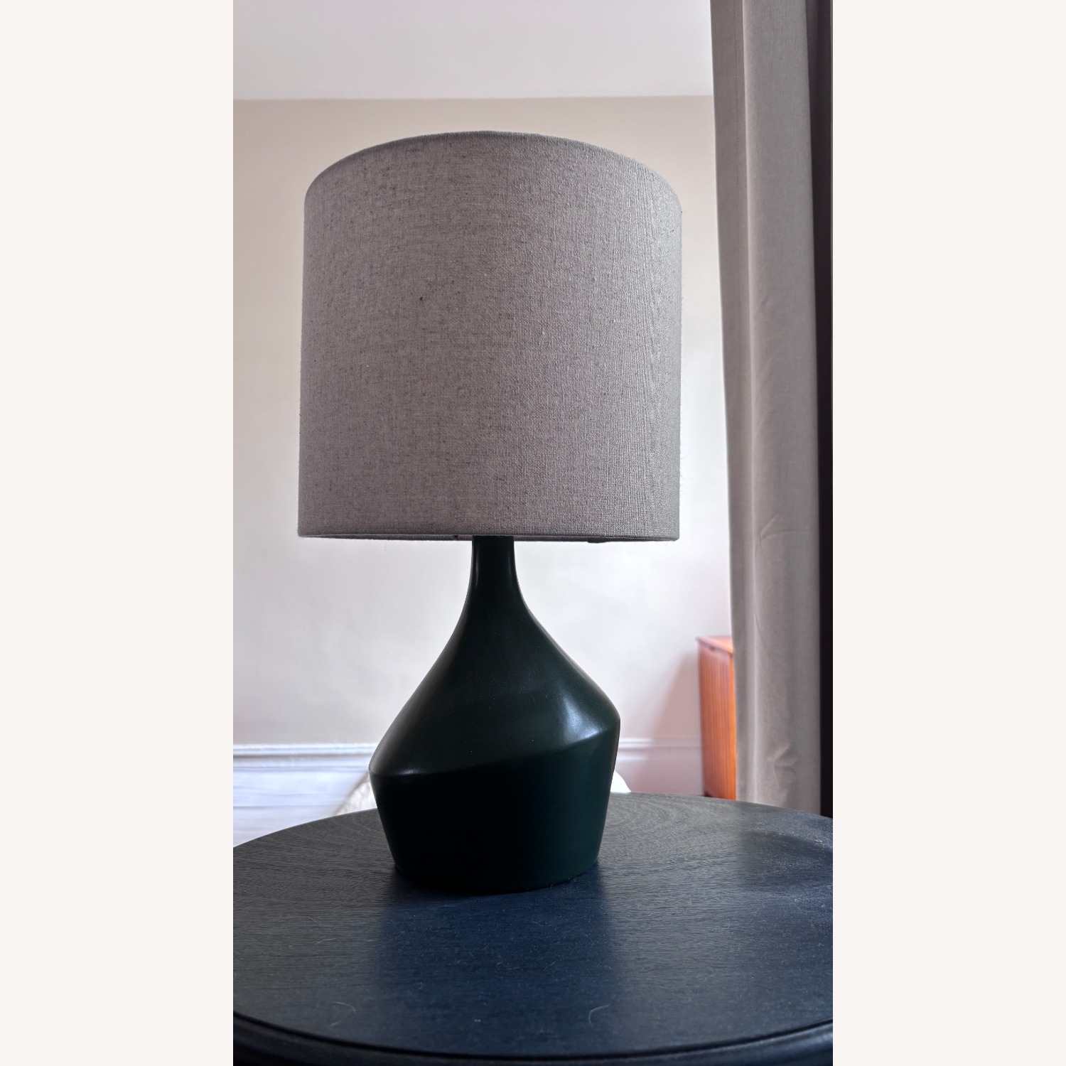 West Elm Green Asymmetry Ceramic Table Lamp - image-2