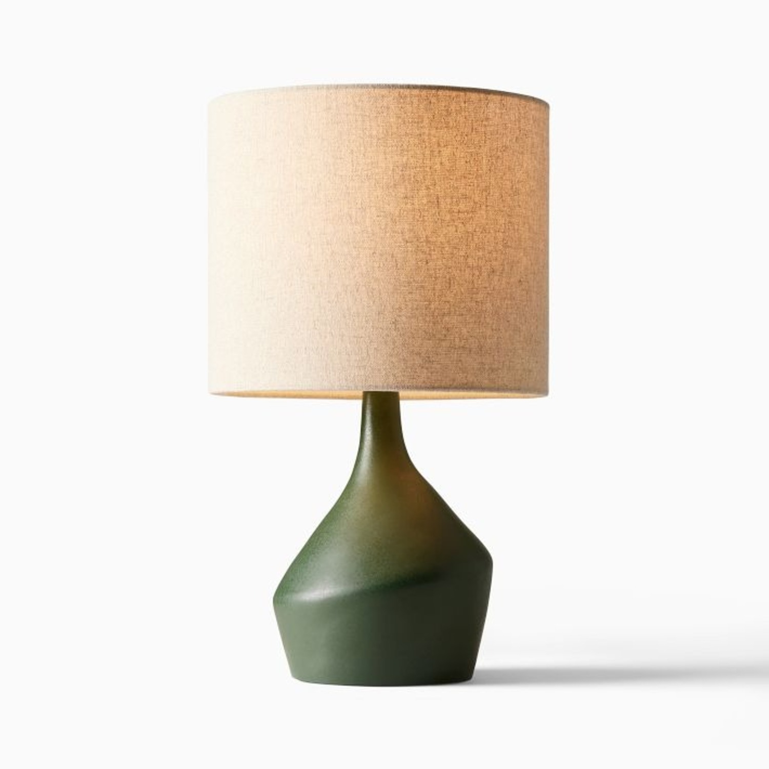 West Elm Green Asymmetry Ceramic Table Lamp - image-3
