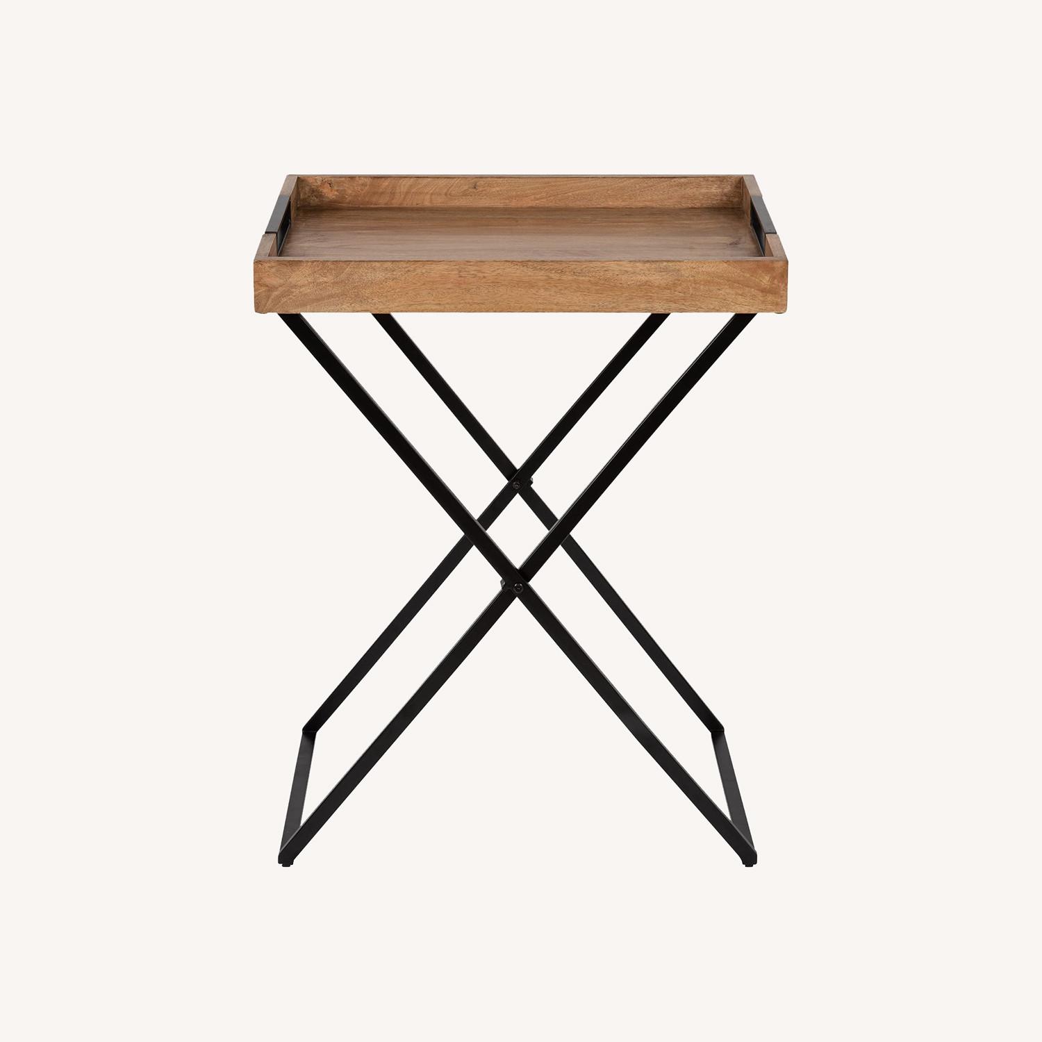 West Elm Tall Butler Tray and stand - image-7