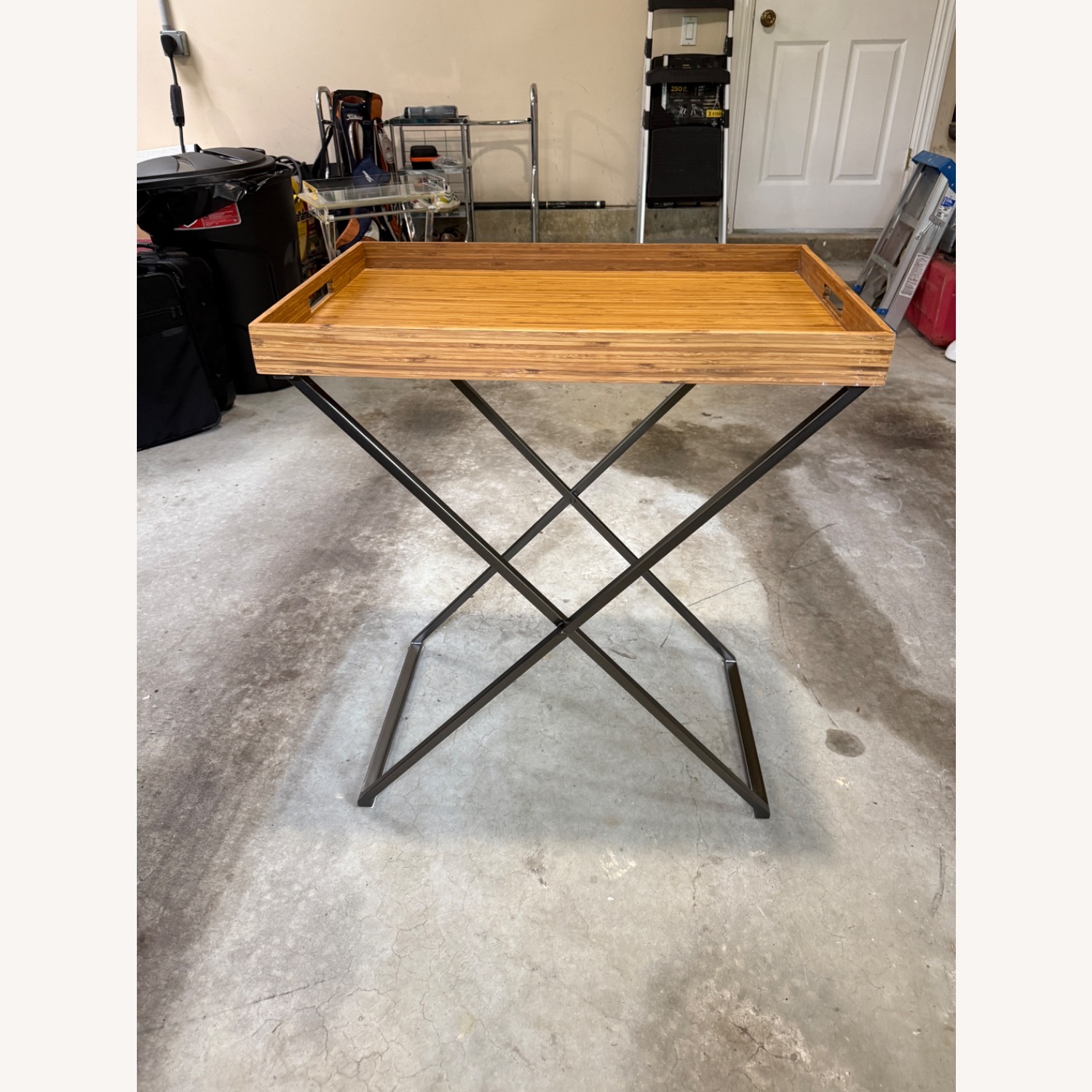 West Elm Tall Butler Tray and stand - image-4