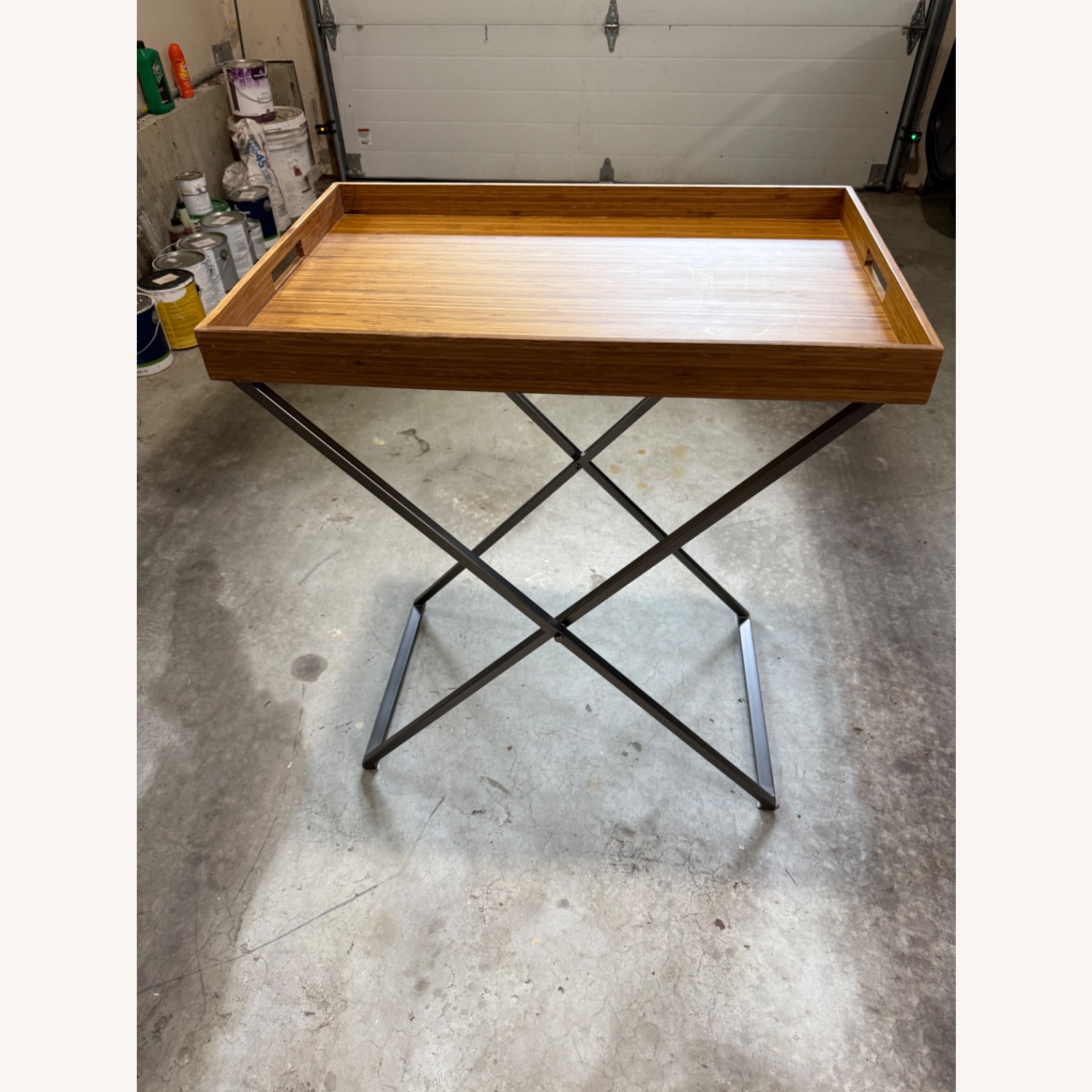 West Elm Tall Butler Tray and stand - image-1