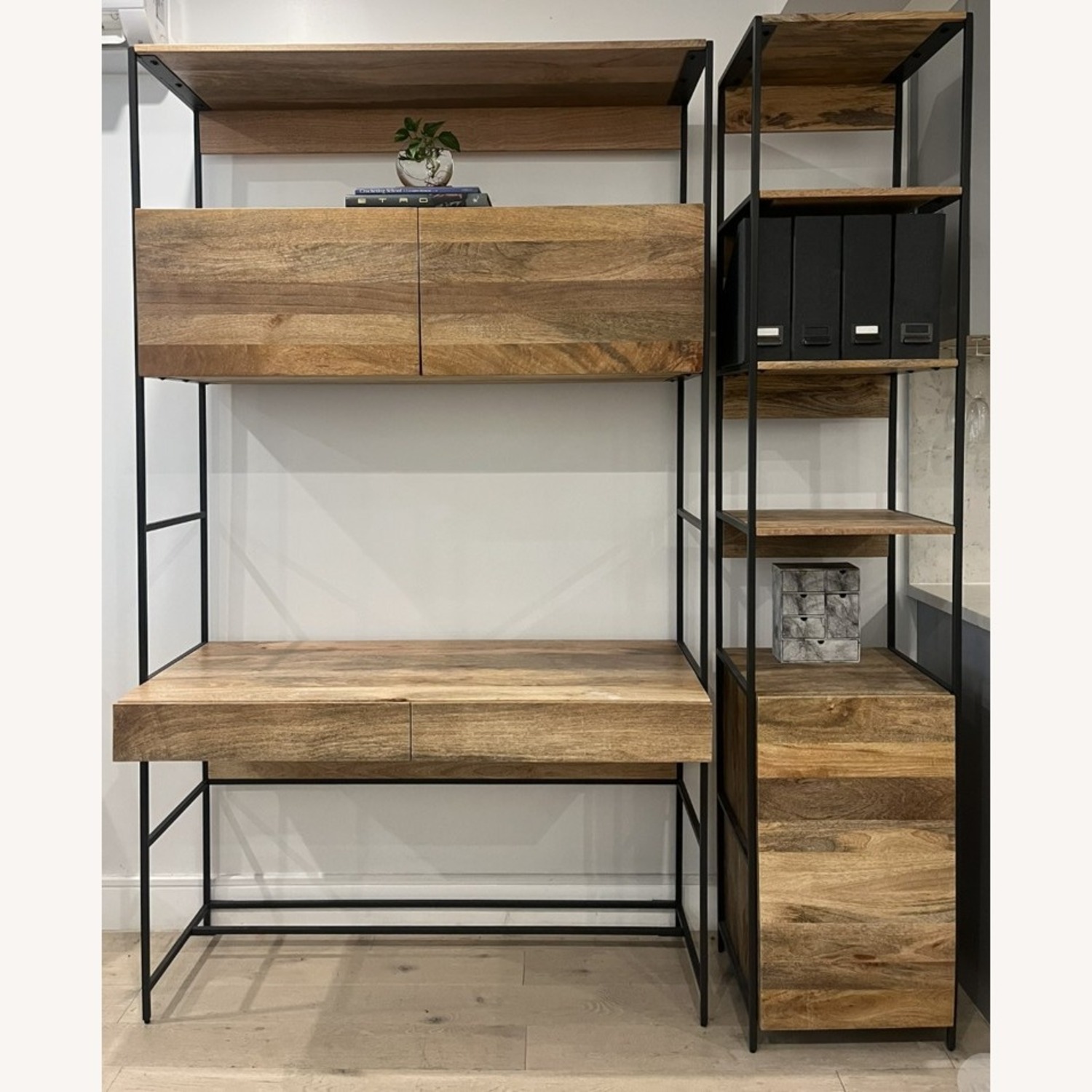 Industrial Modular Wall Desk - image-1