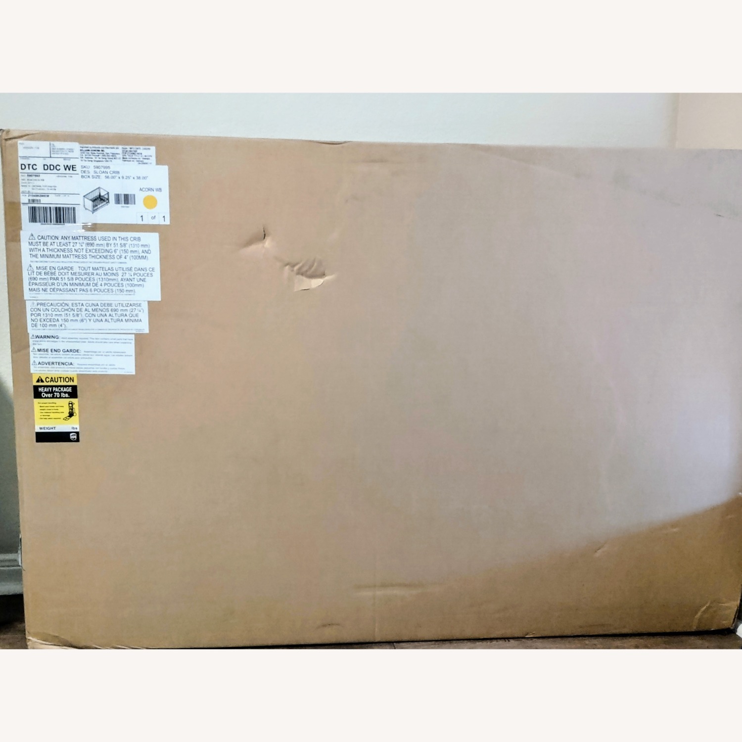 Sloan Acrylic Convertible Crib - image-4