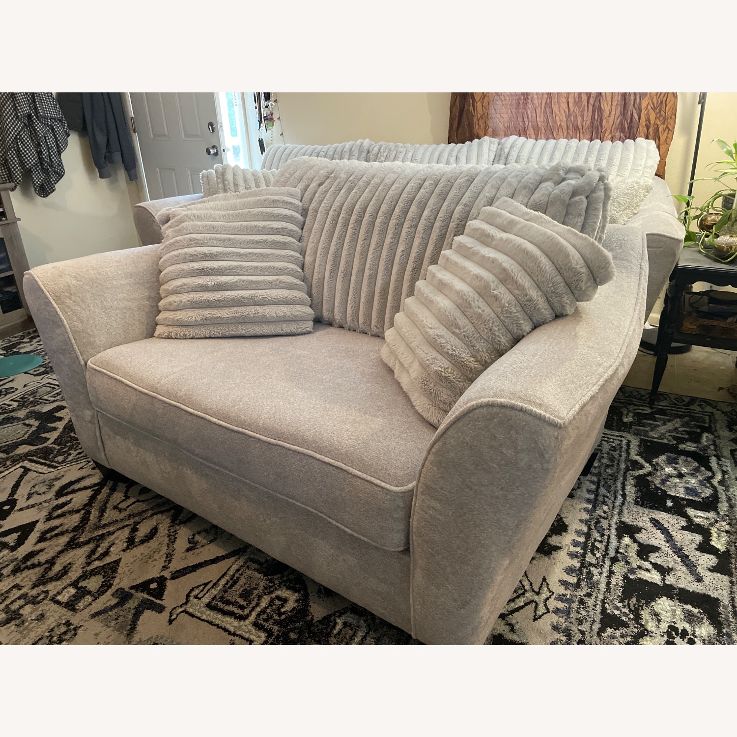 Light Grey Loveseat  - image-2