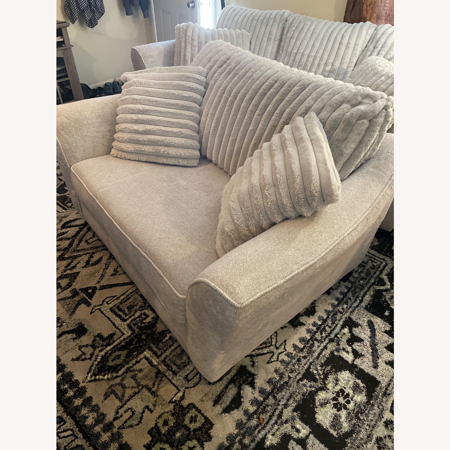 Light Grey Loveseat  - image-3