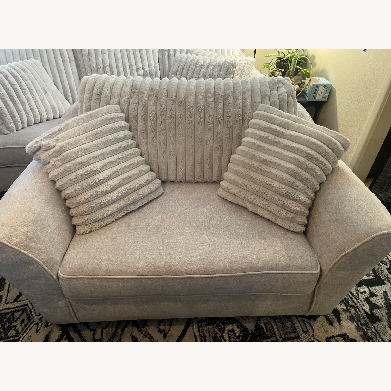 Light Grey Loveseat  - image-4