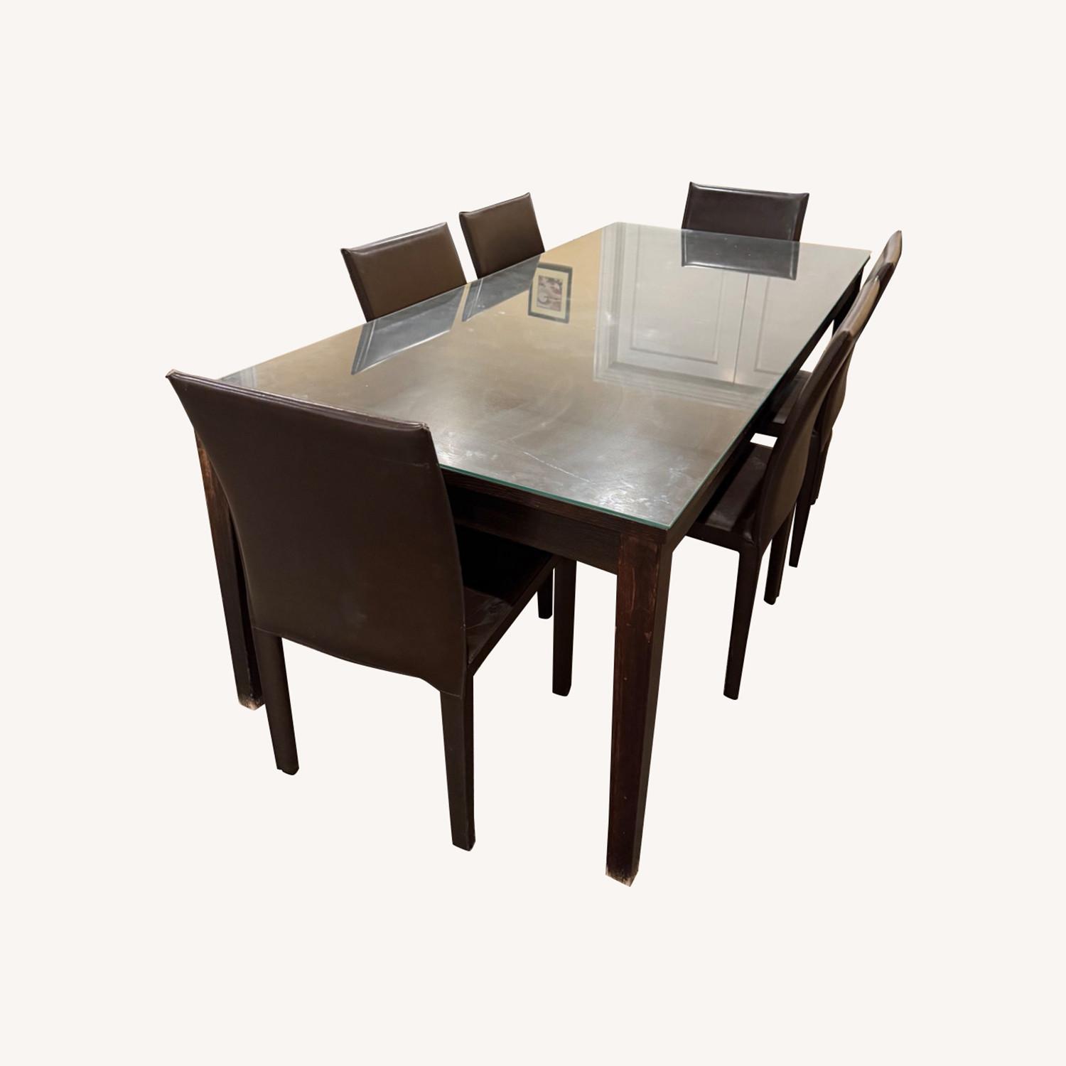 Table and 6 Set of Chairs - image-0