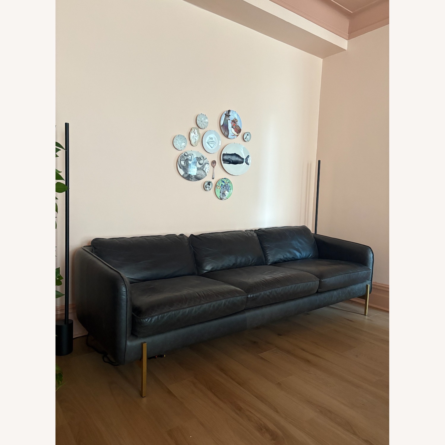 CB2 Hoxton 3-Seater Leather Sofa - image-3