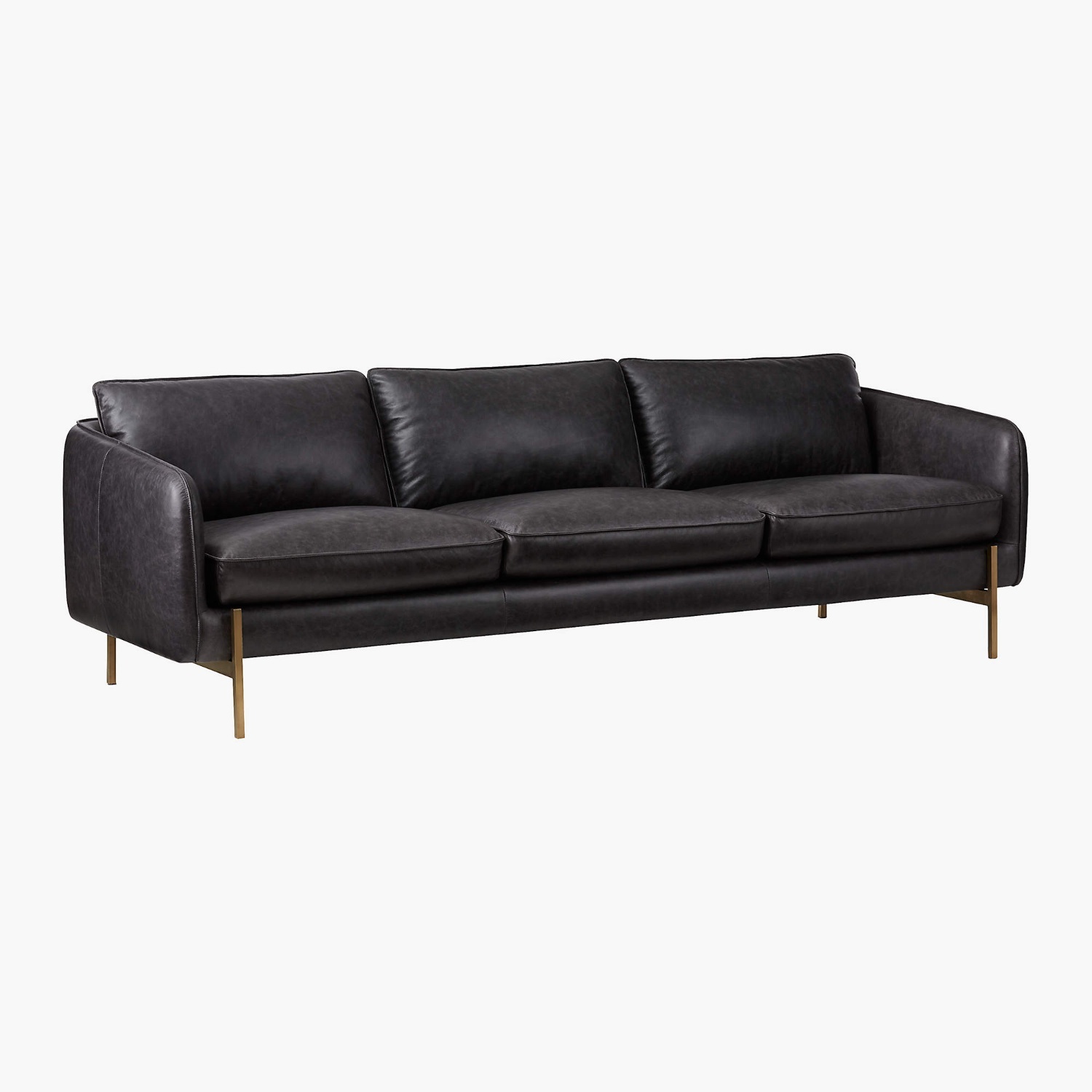 CB2 Hoxton 3-Seater Leather Sofa - image-6