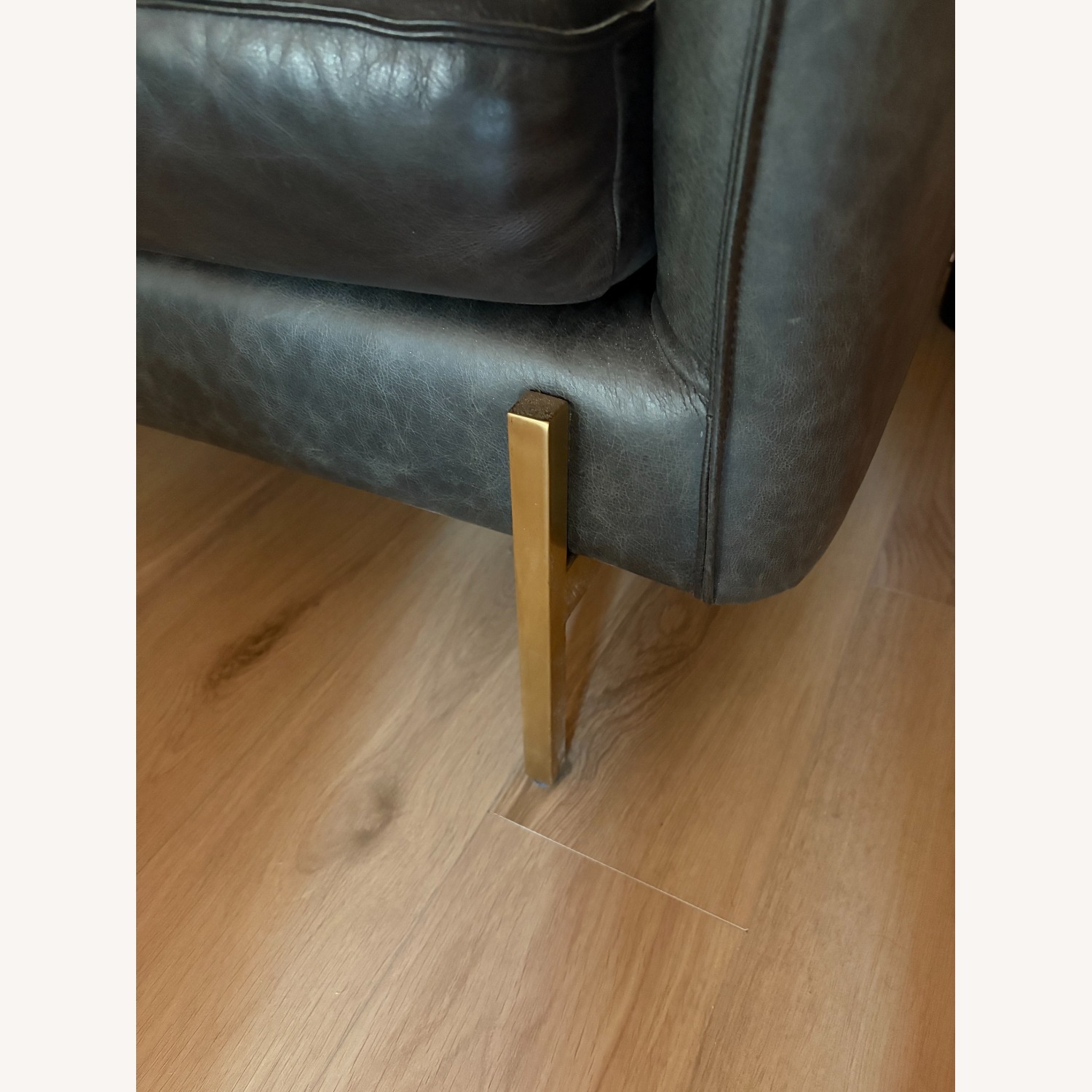 CB2 Hoxton 3-Seater Leather Sofa - image-4