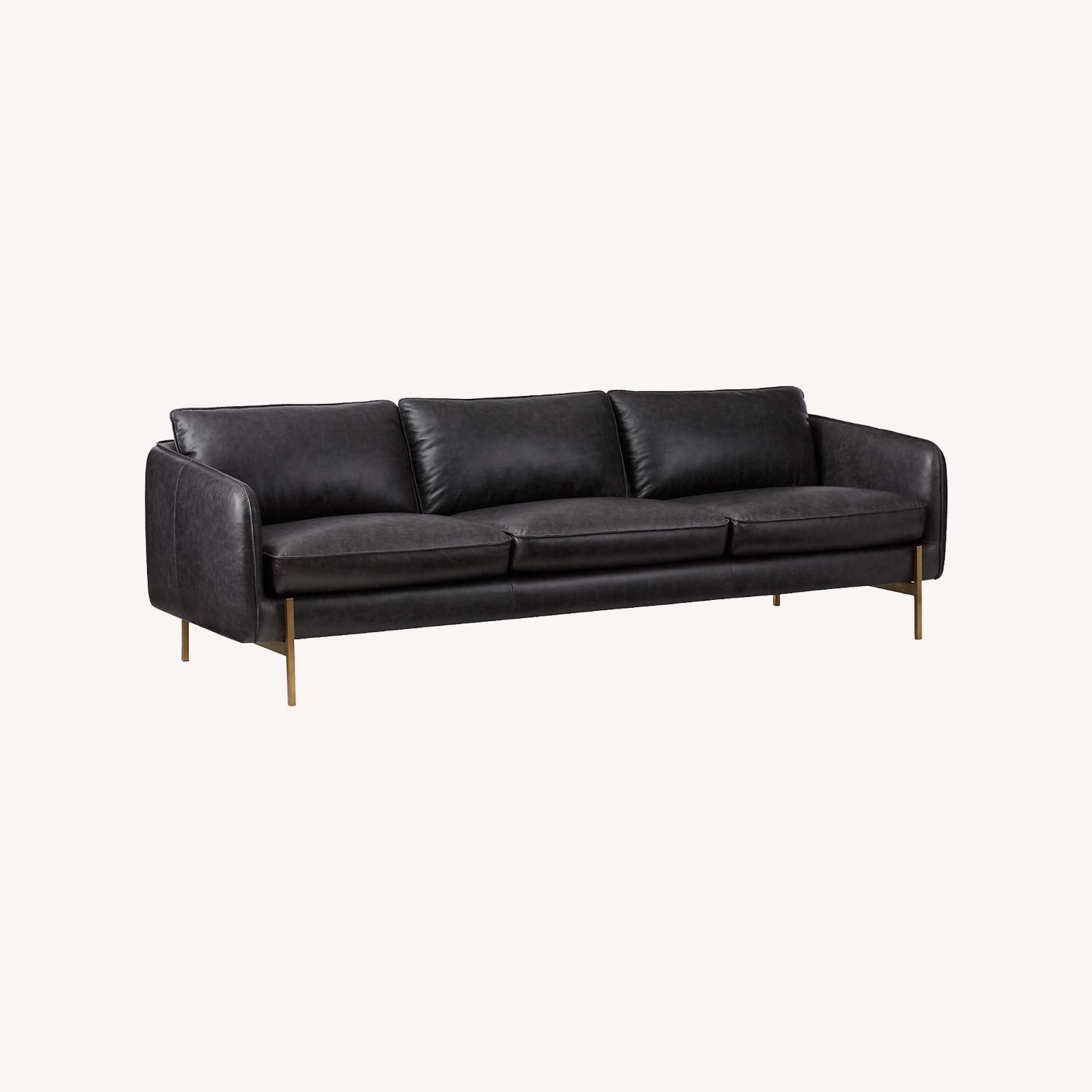 CB2 Hoxton 3-Seater Leather Sofa - image-0