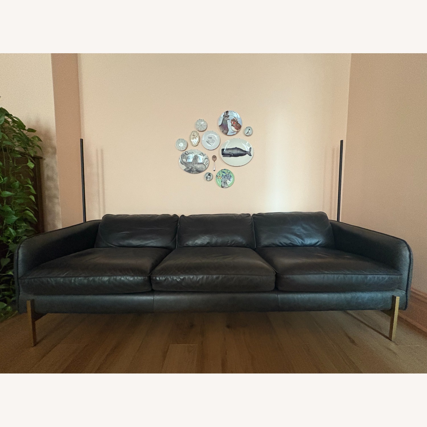 CB2 Hoxton 3-Seater Leather Sofa - image-2