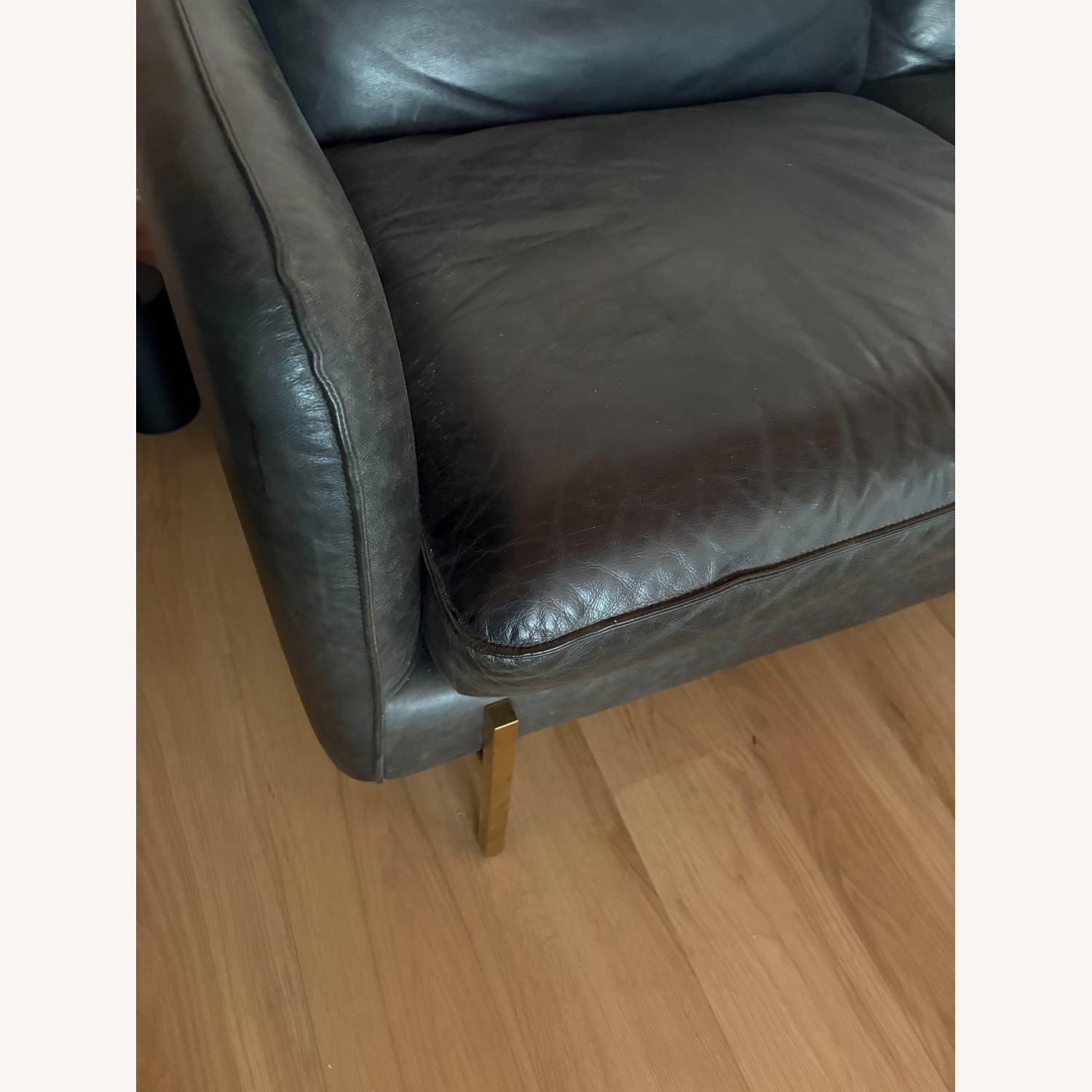 CB2 Hoxton 3-Seater Leather Sofa - image-5