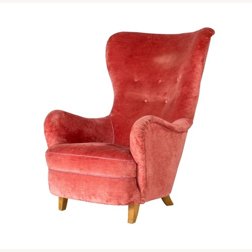 Used Midcentury Sten Blomberg Wingback Armchair  for sale on AptDeco