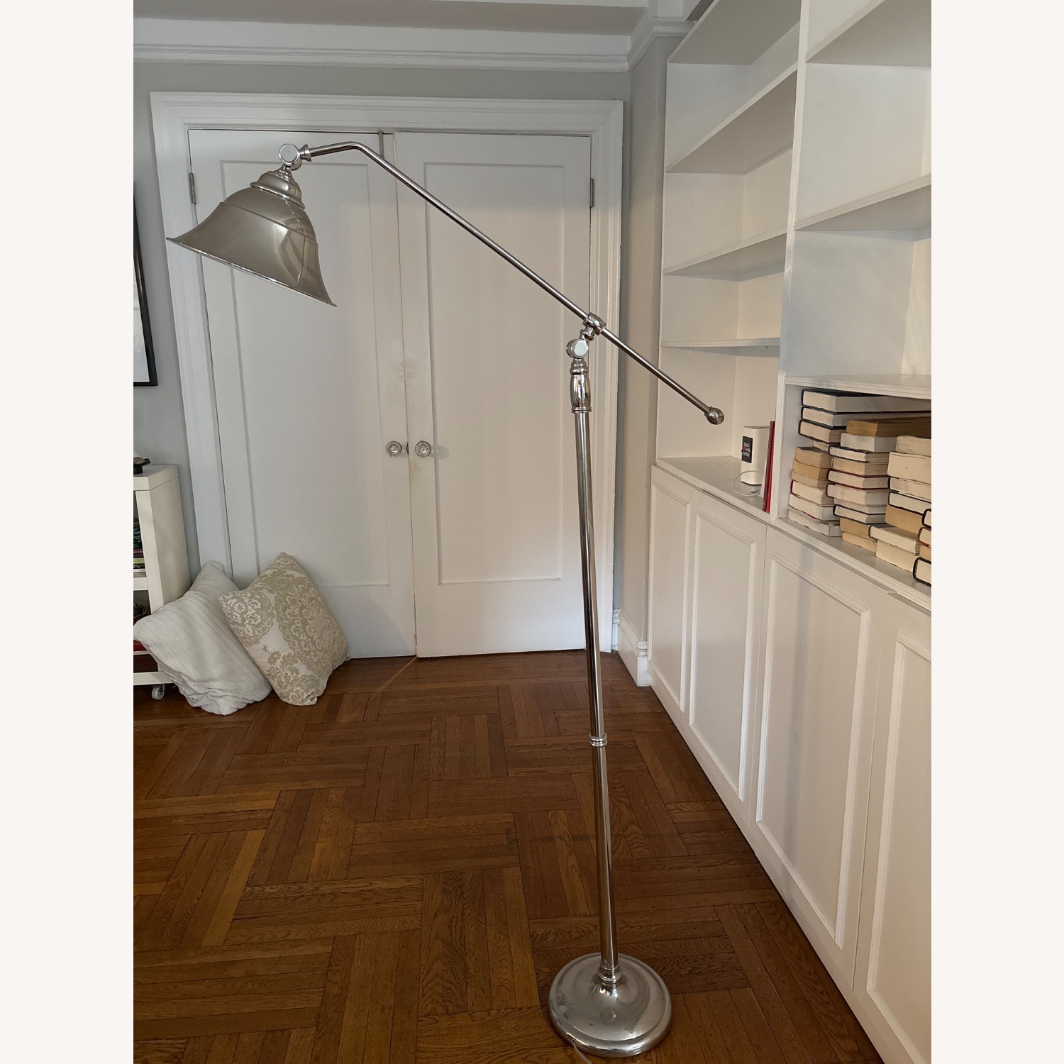 Crate & Barrel Bell Shaped Standing Lamp - image-1