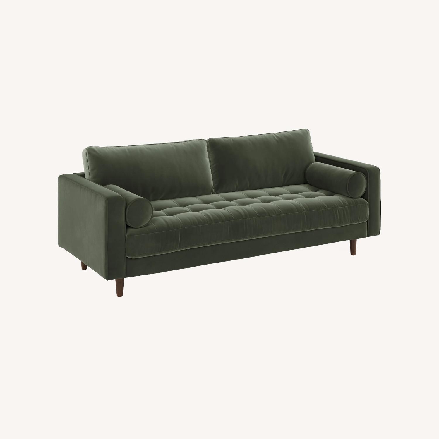 Article Sven Green Velvet Sofa - image-0