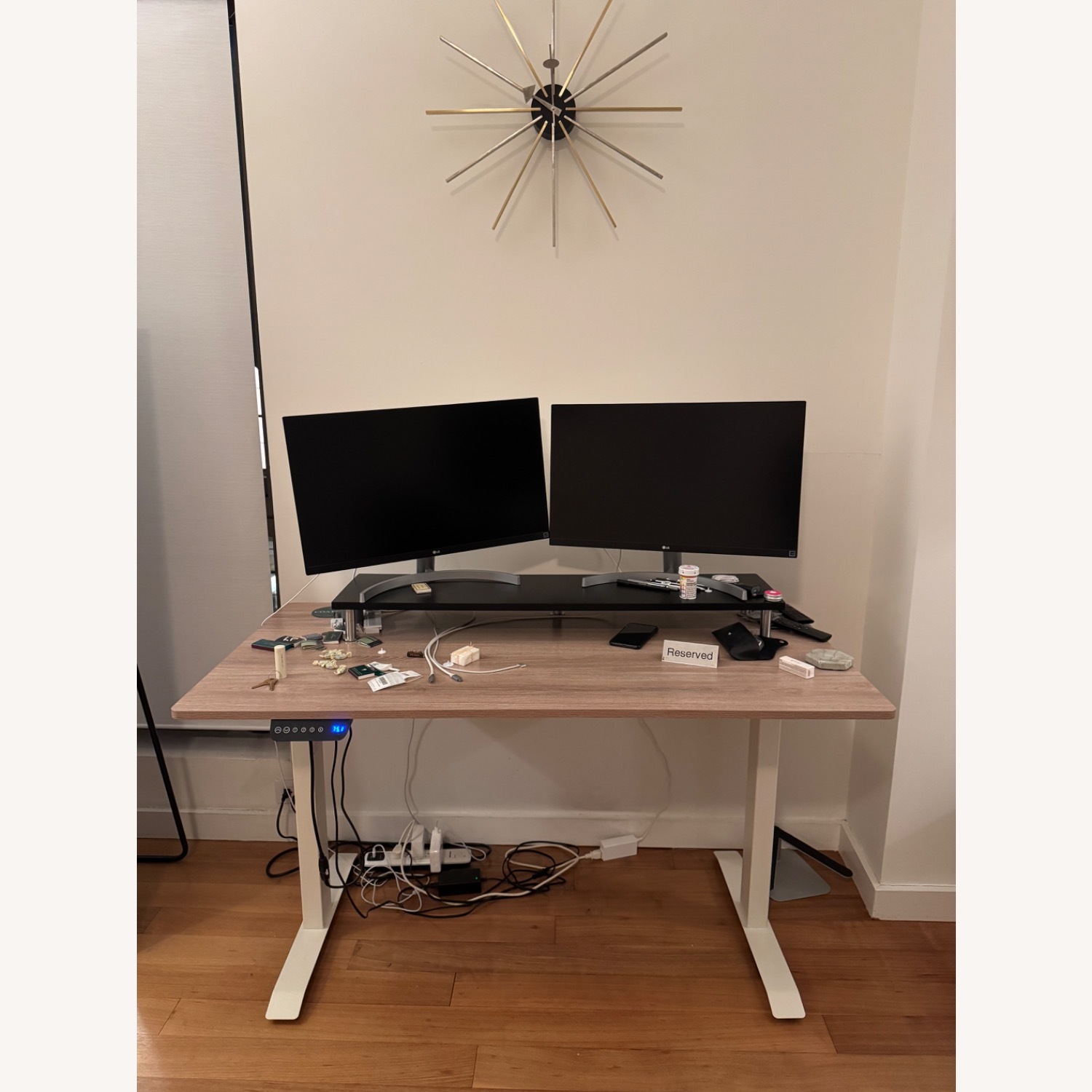 Amazon SHW Maple Standing Desk - image-1