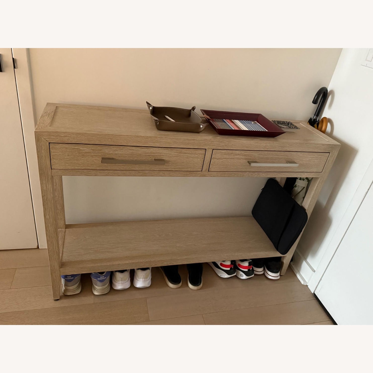 Restoration Hardware French Contemporary 2-Drawer Console Table - image-1