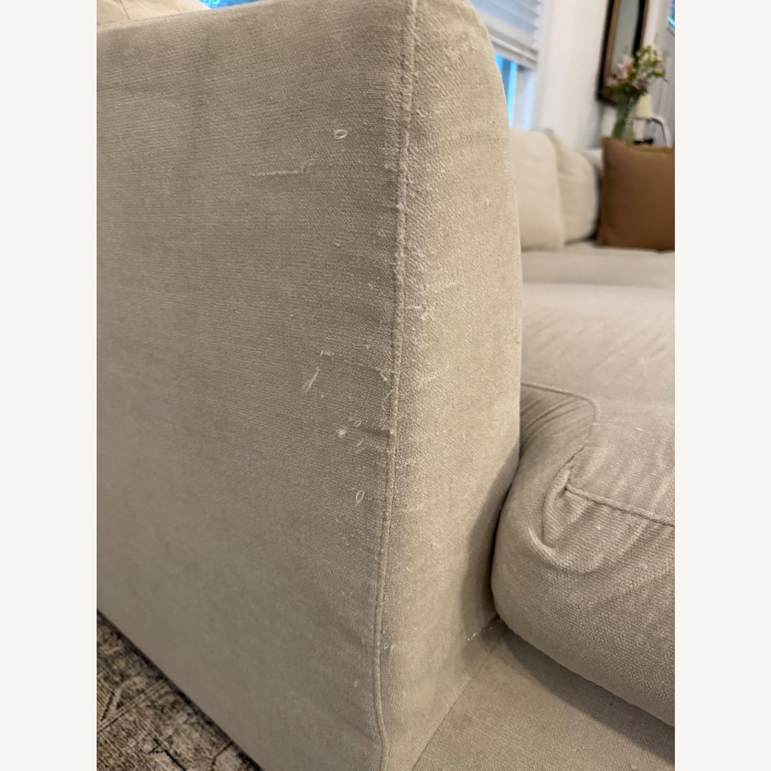 Beige Low Trendy Couch  - image-3