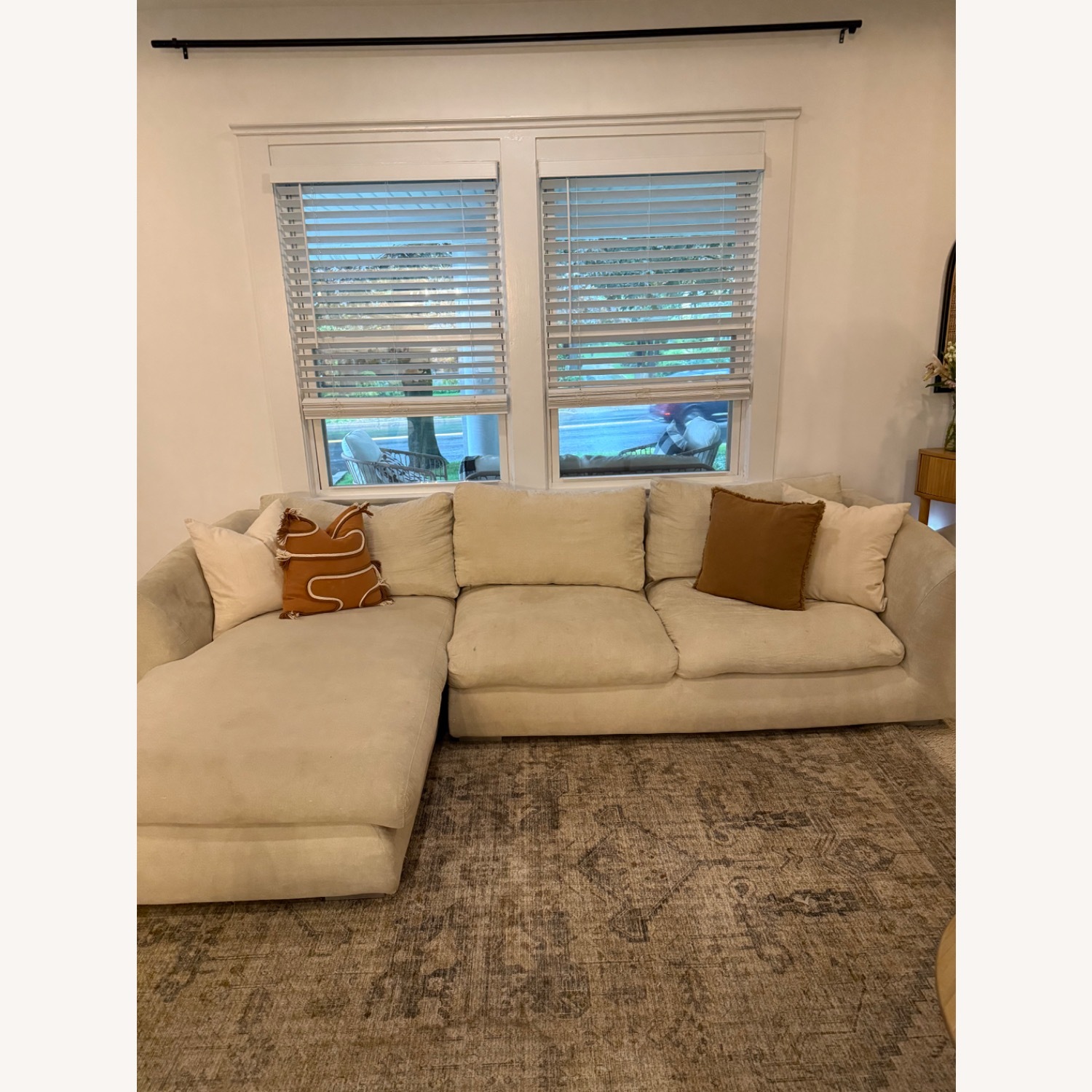 Beige Low Trendy Couch  - image-4