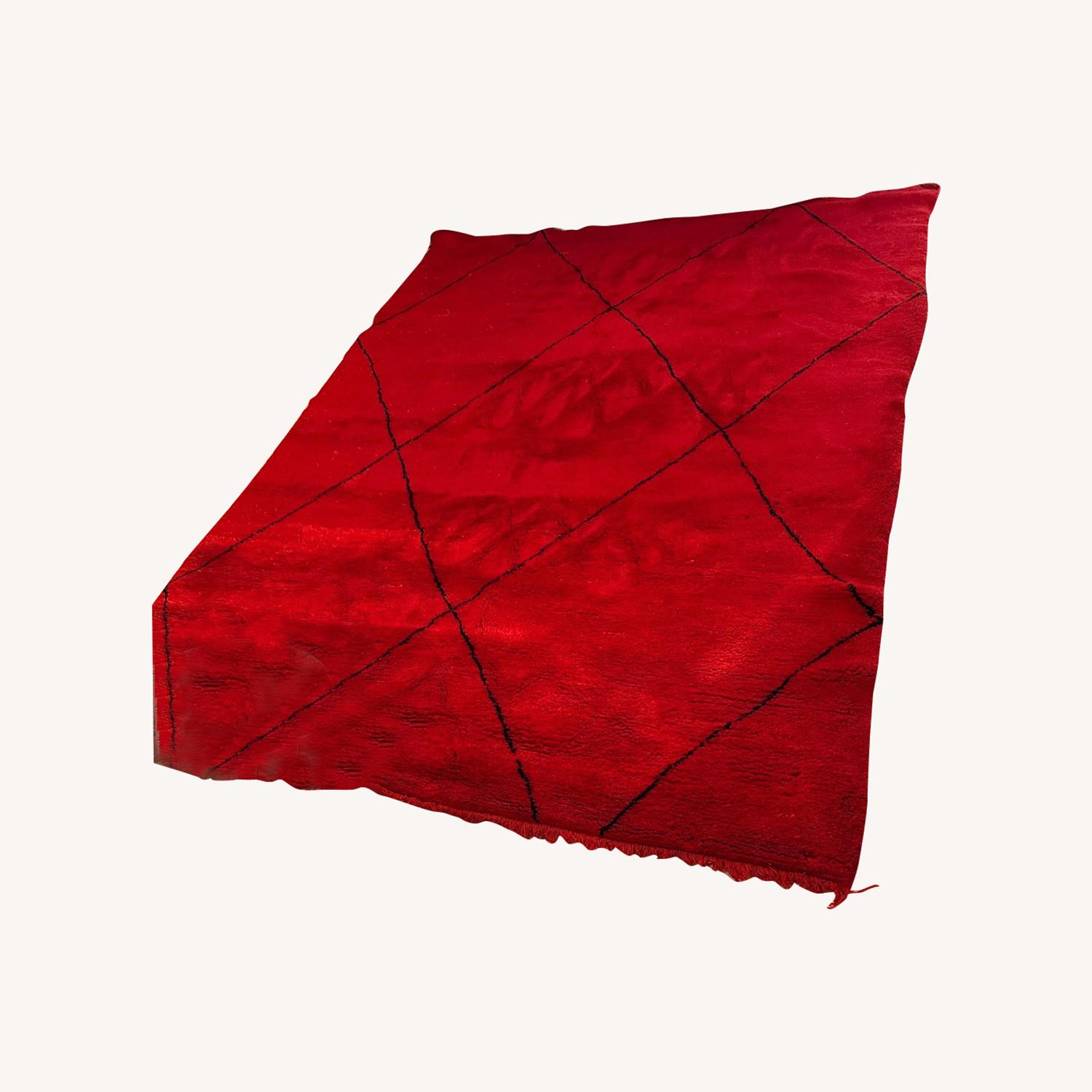 Hand Made Moroccan Wool Rug - image-0