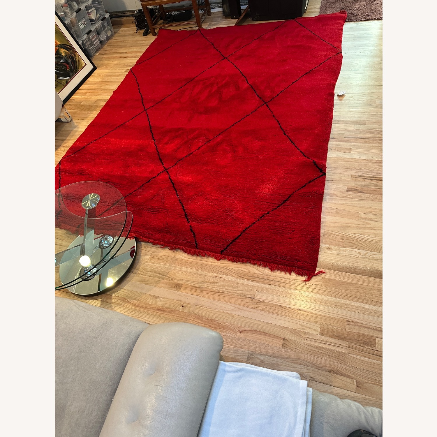 Hand Made Moroccan Wool Rug - image-3