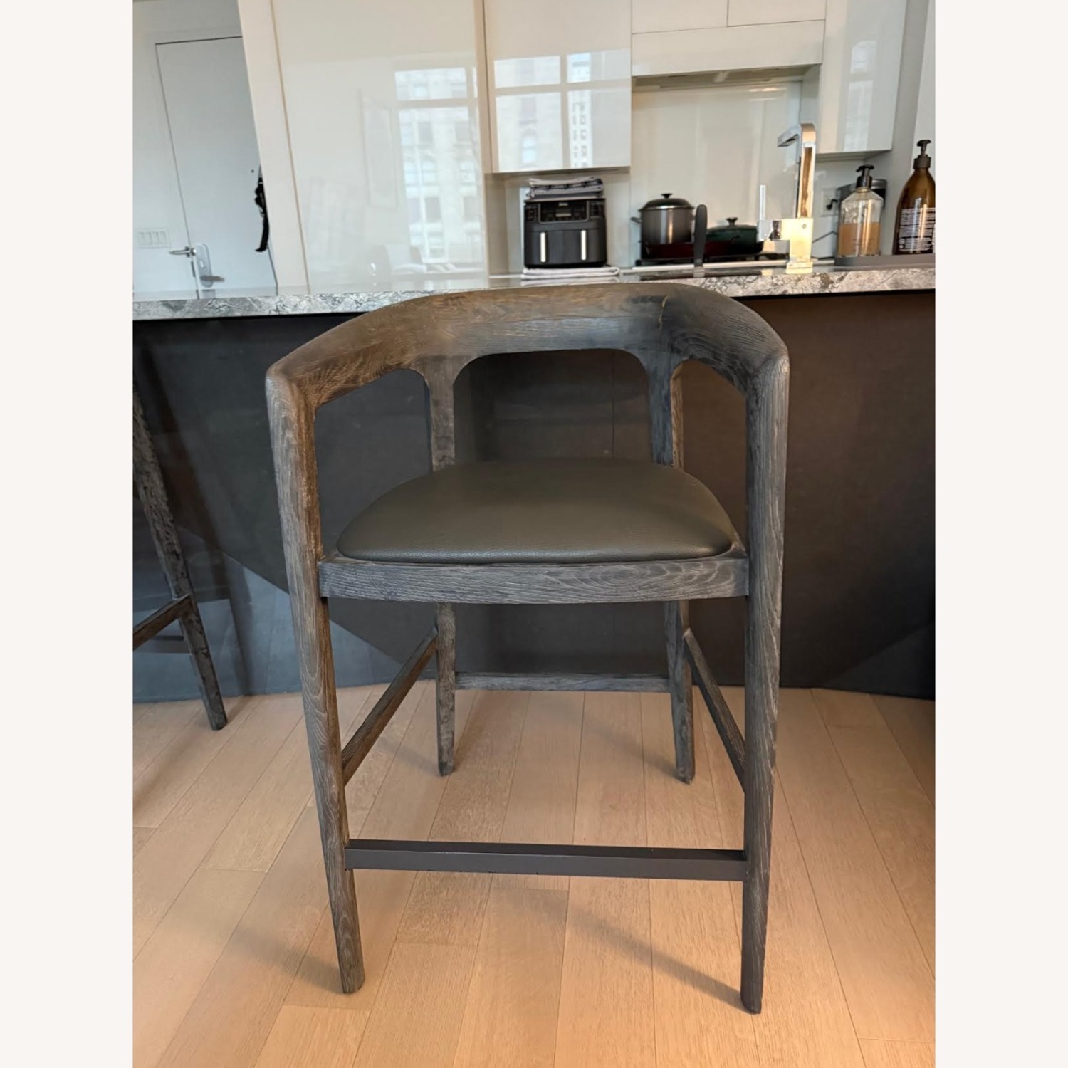 Interlude Home Kendra Counter Stool - Grey - image-2