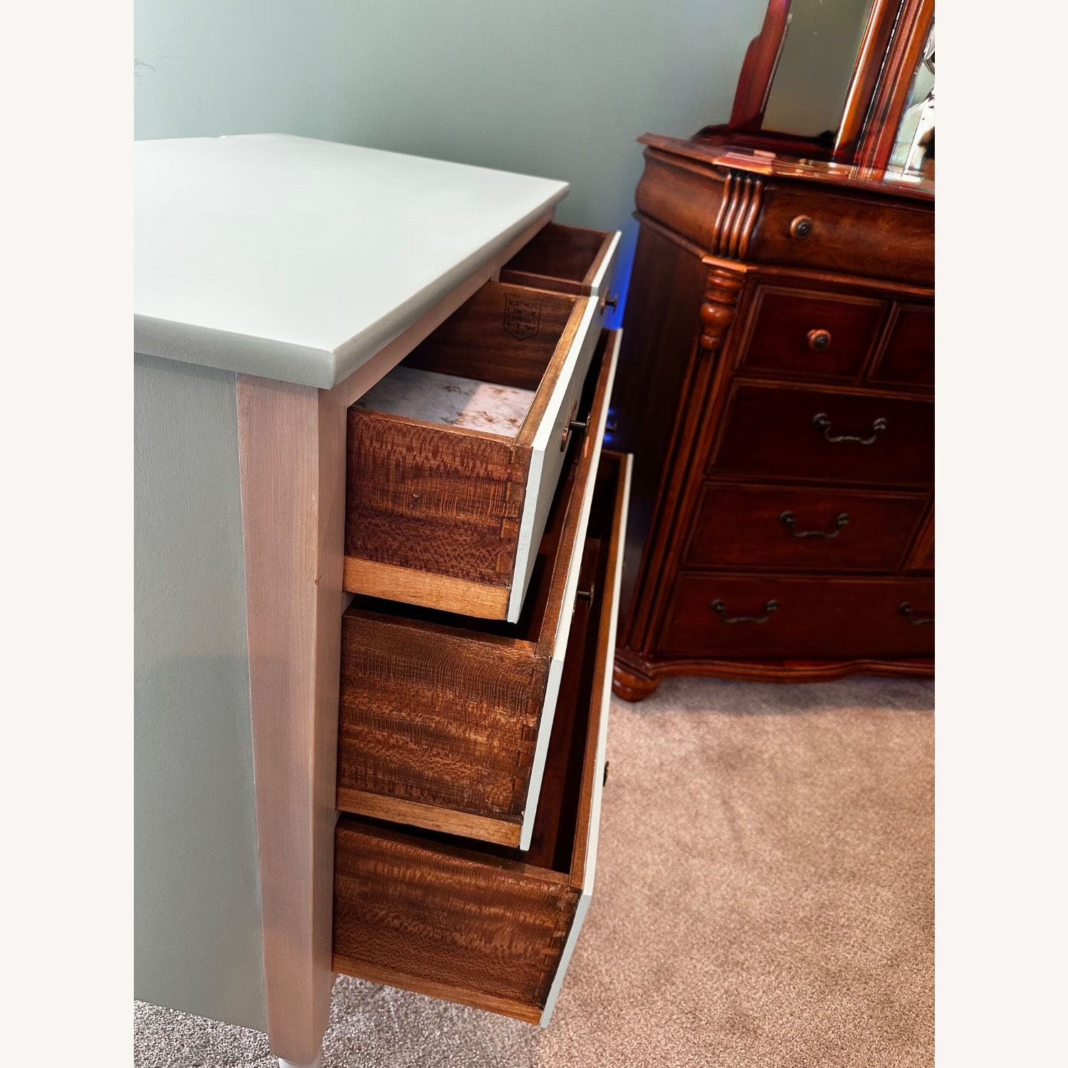 Antique 1920s Northern Furniture Co. Dresser Set - image-6