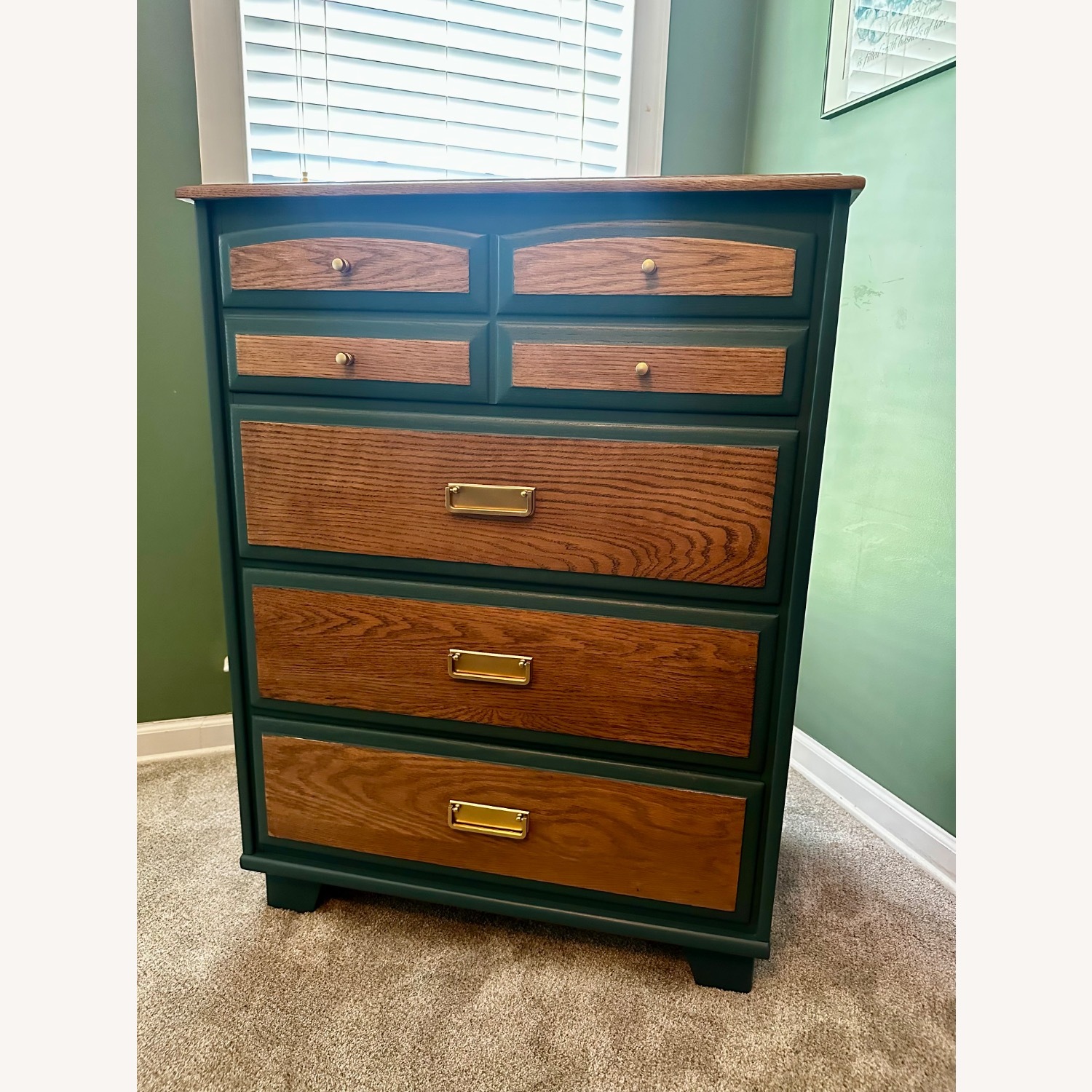 Oak Dresser Mid-Century Modern Style - image-4
