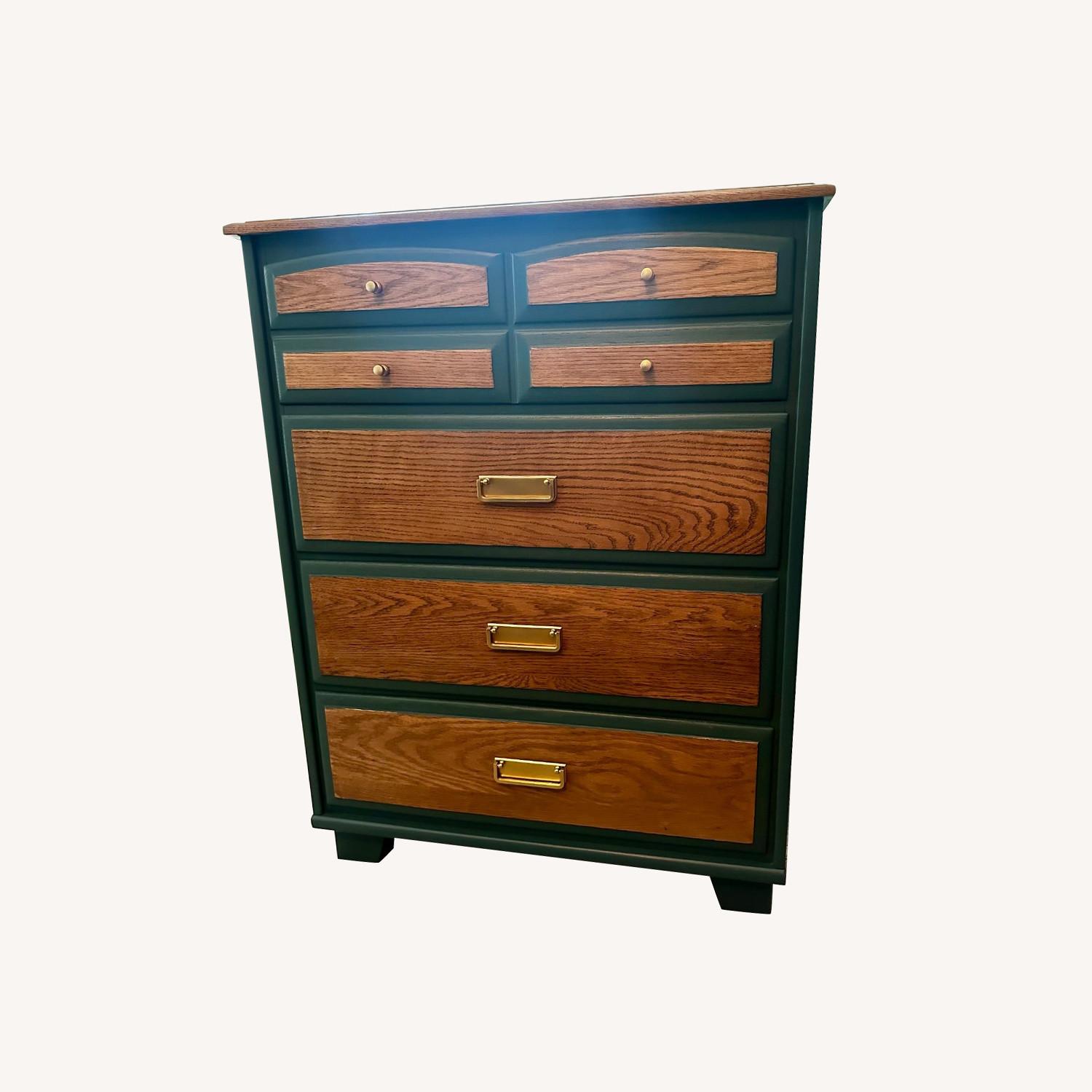 Oak Dresser Mid-Century Modern Style - image-0