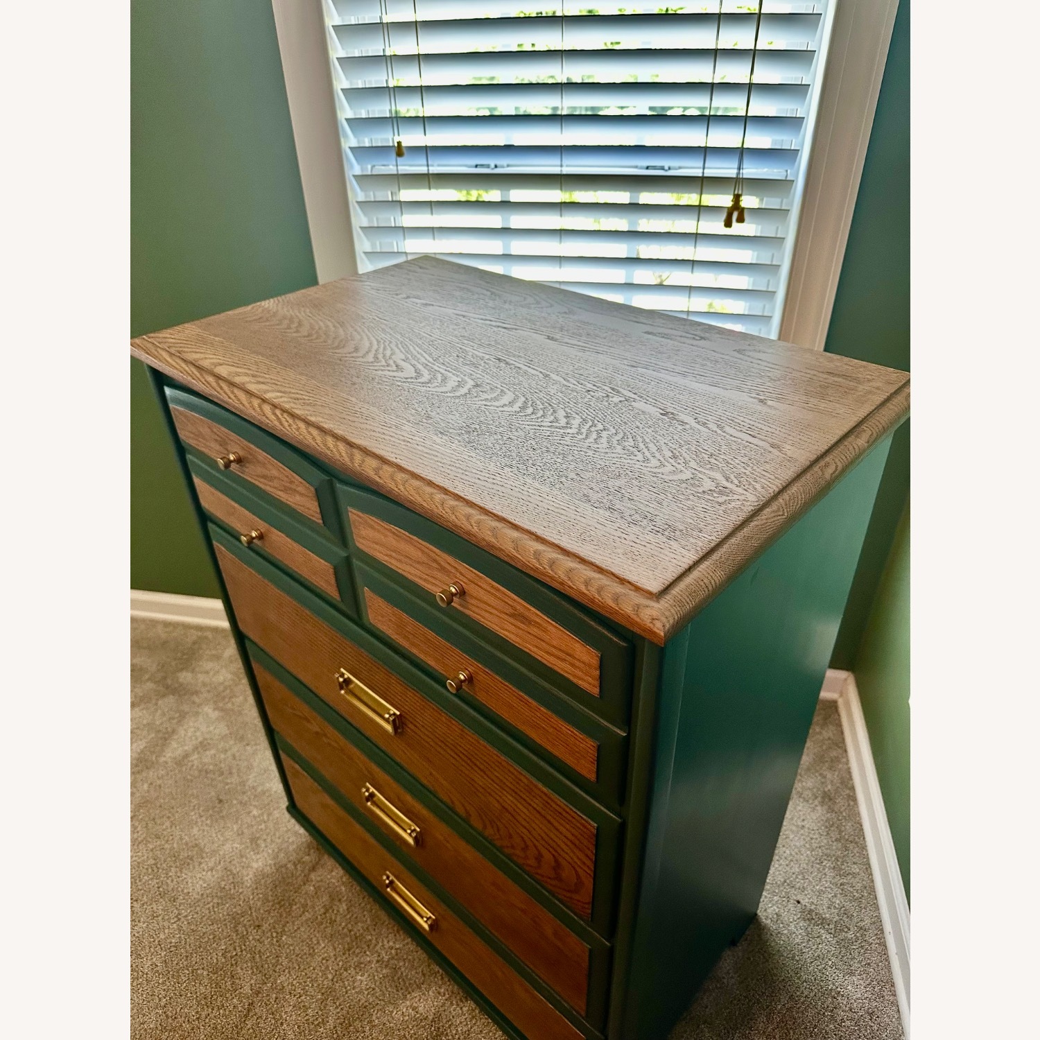 Oak Dresser Mid-Century Modern Style - image-1