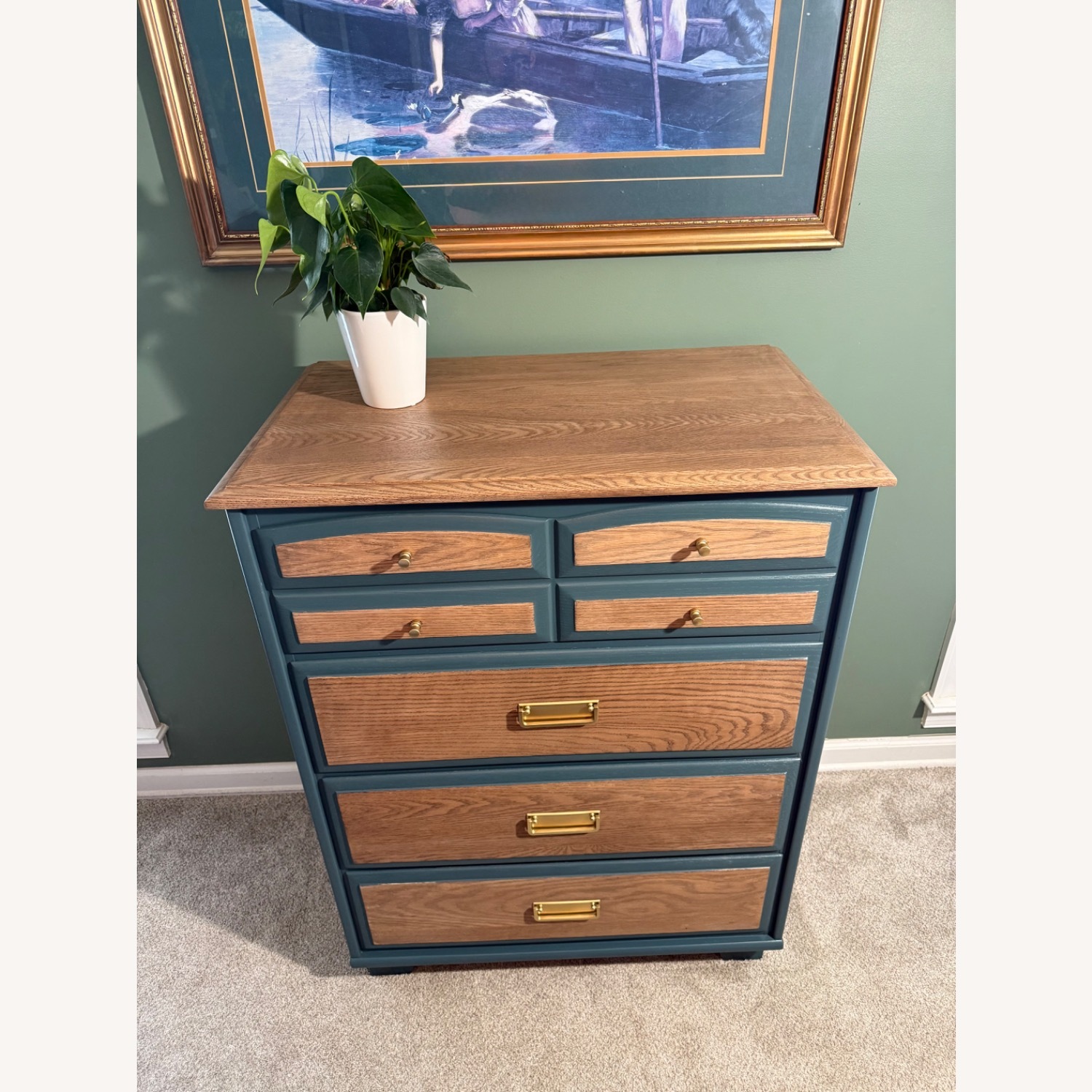 Oak Dresser Mid-Century Modern Style - image-2