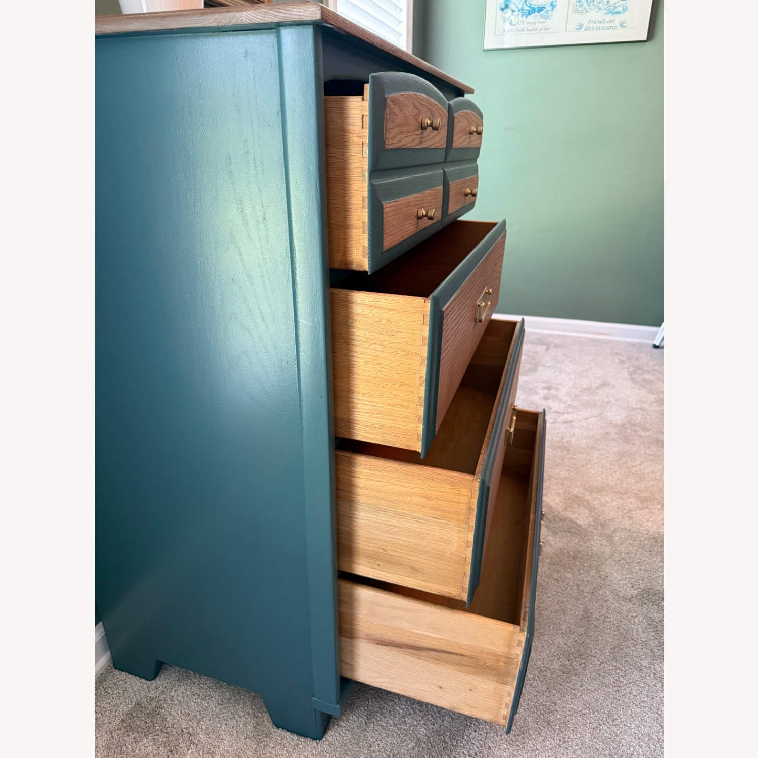 Oak Dresser Mid-Century Modern Style - image-6