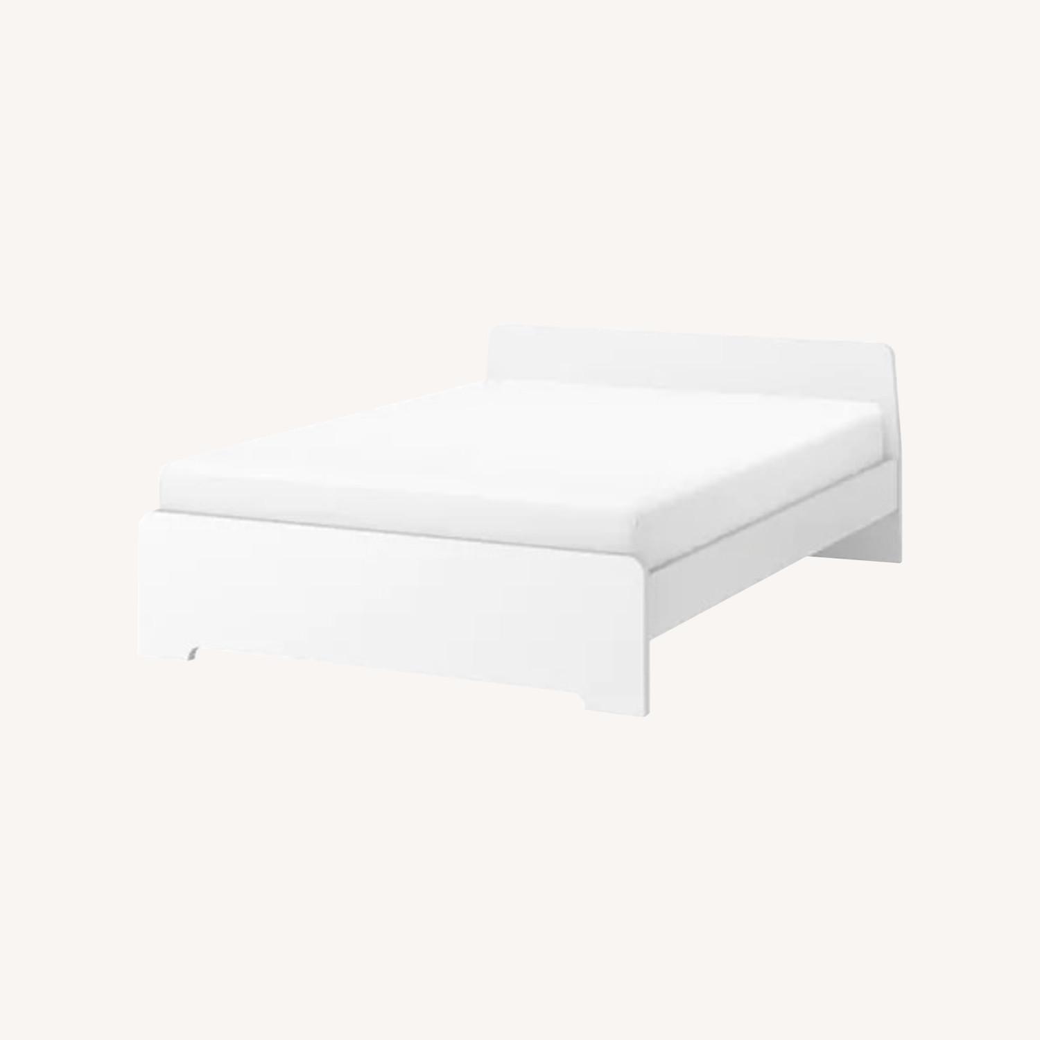 IKEA White Bed Frame Full Size - image-0