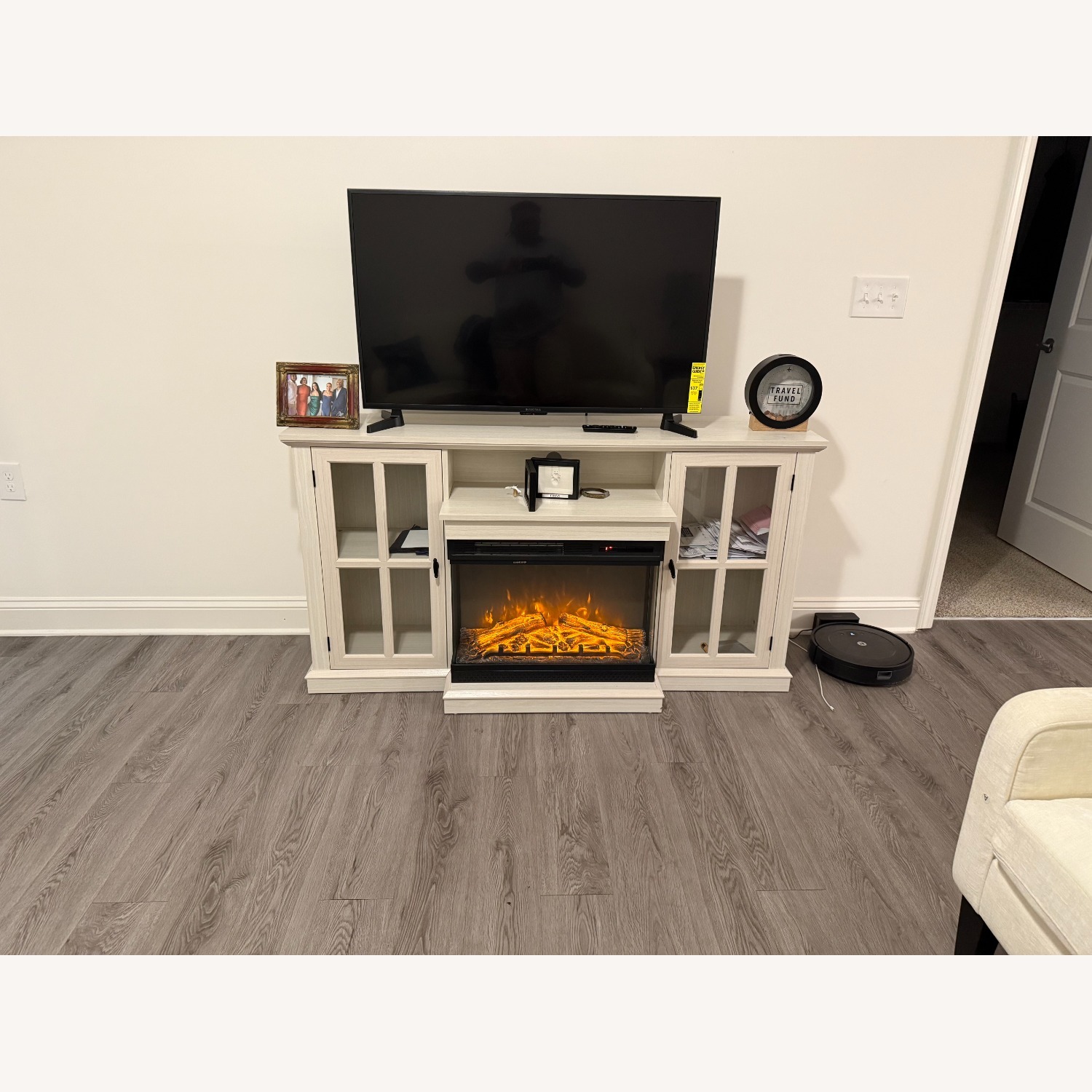 TV Stand with Electric Fireplace - image-1