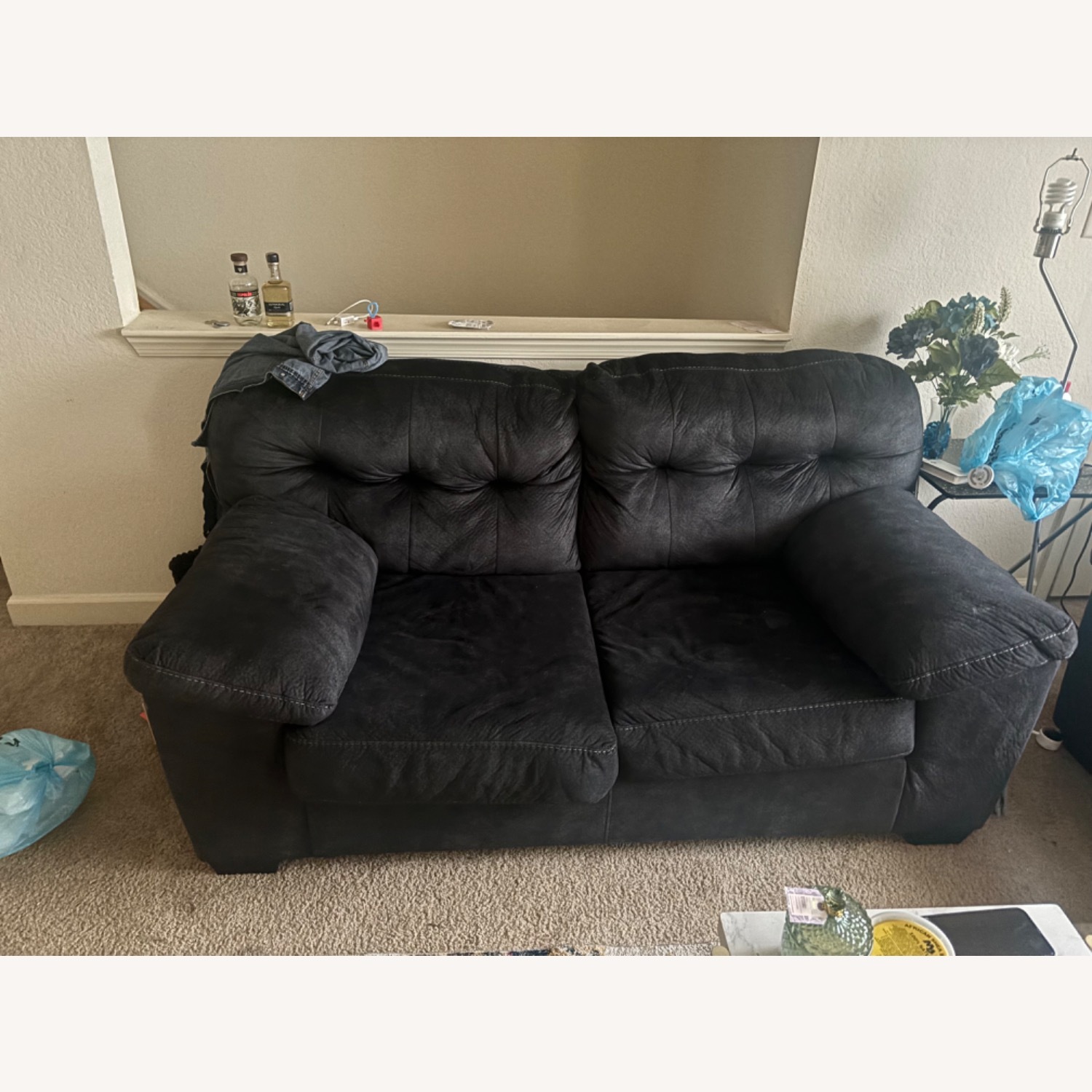 Navy Blue Couch - image-1