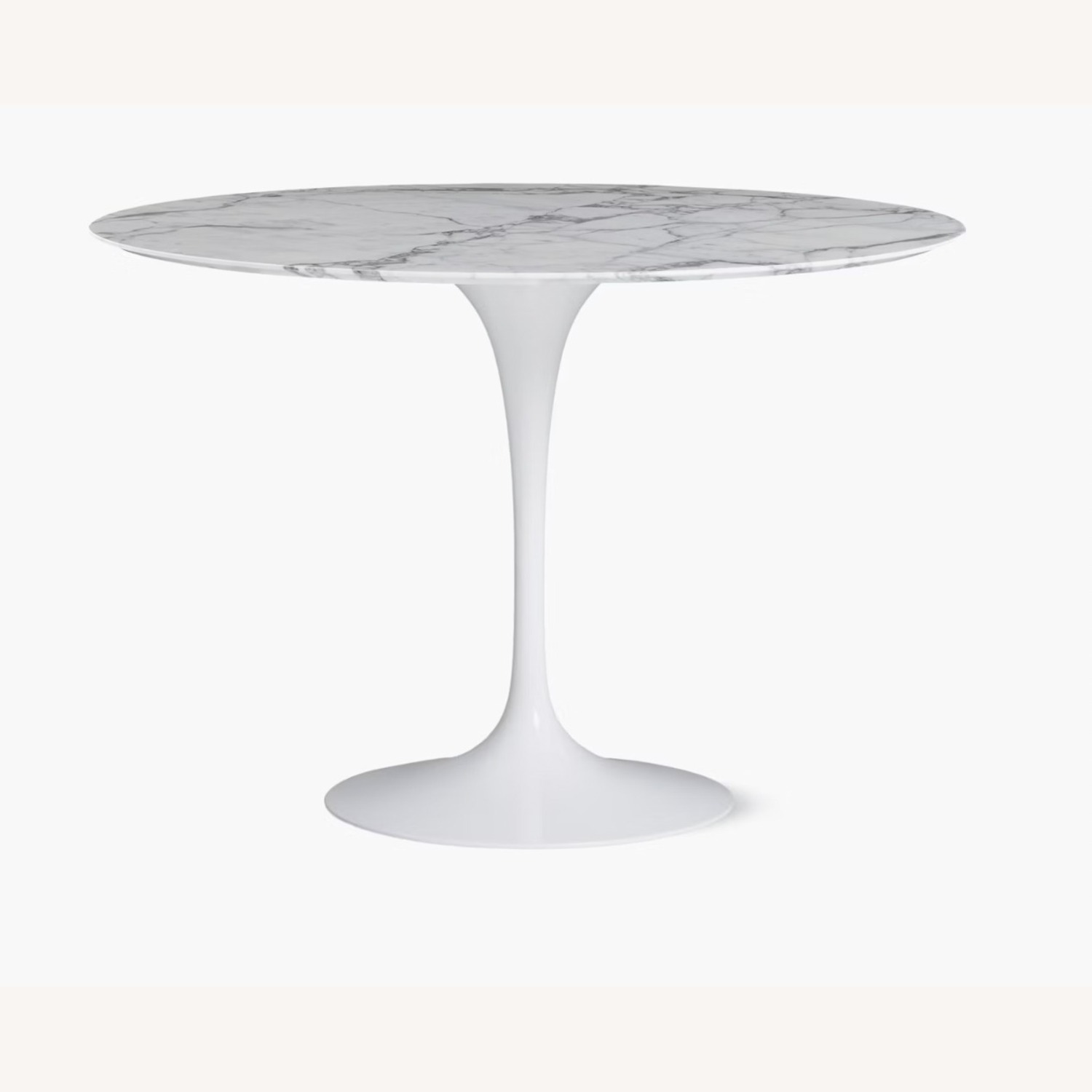 Knoll Saarinen Dining Table Round Arabescato Top - image-5