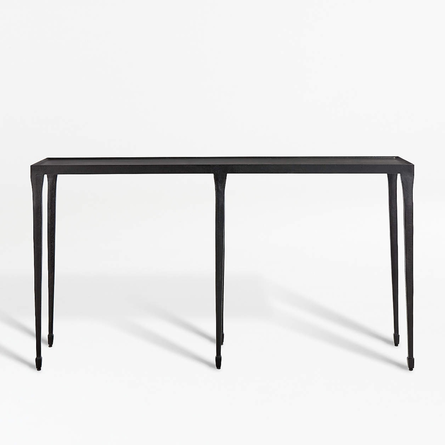 Crate and Barrel Silviano 60'' Iron and Metal Console Table - image-4